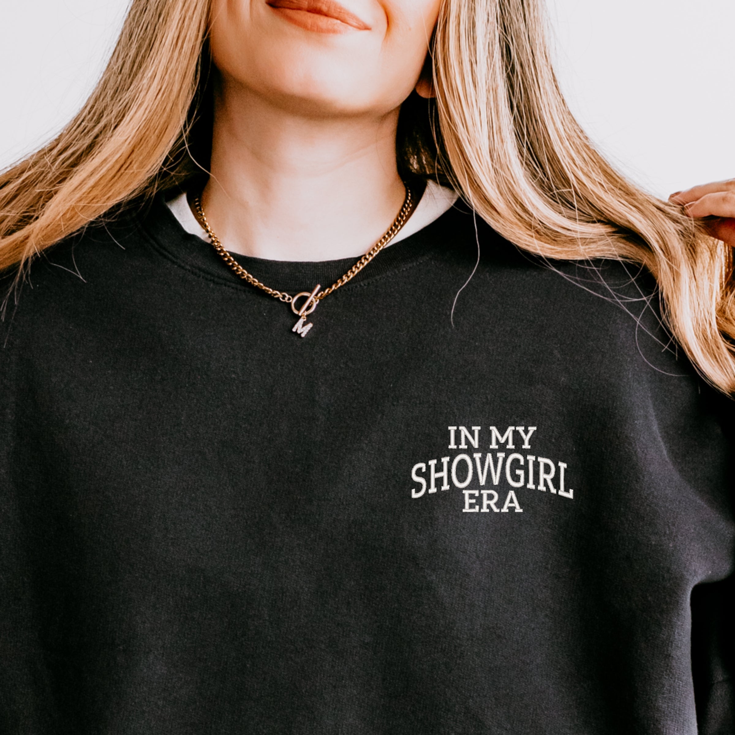 Embroidered In My Showgirl Era - Women's Lightweight Garment Dyed Sweatshirt