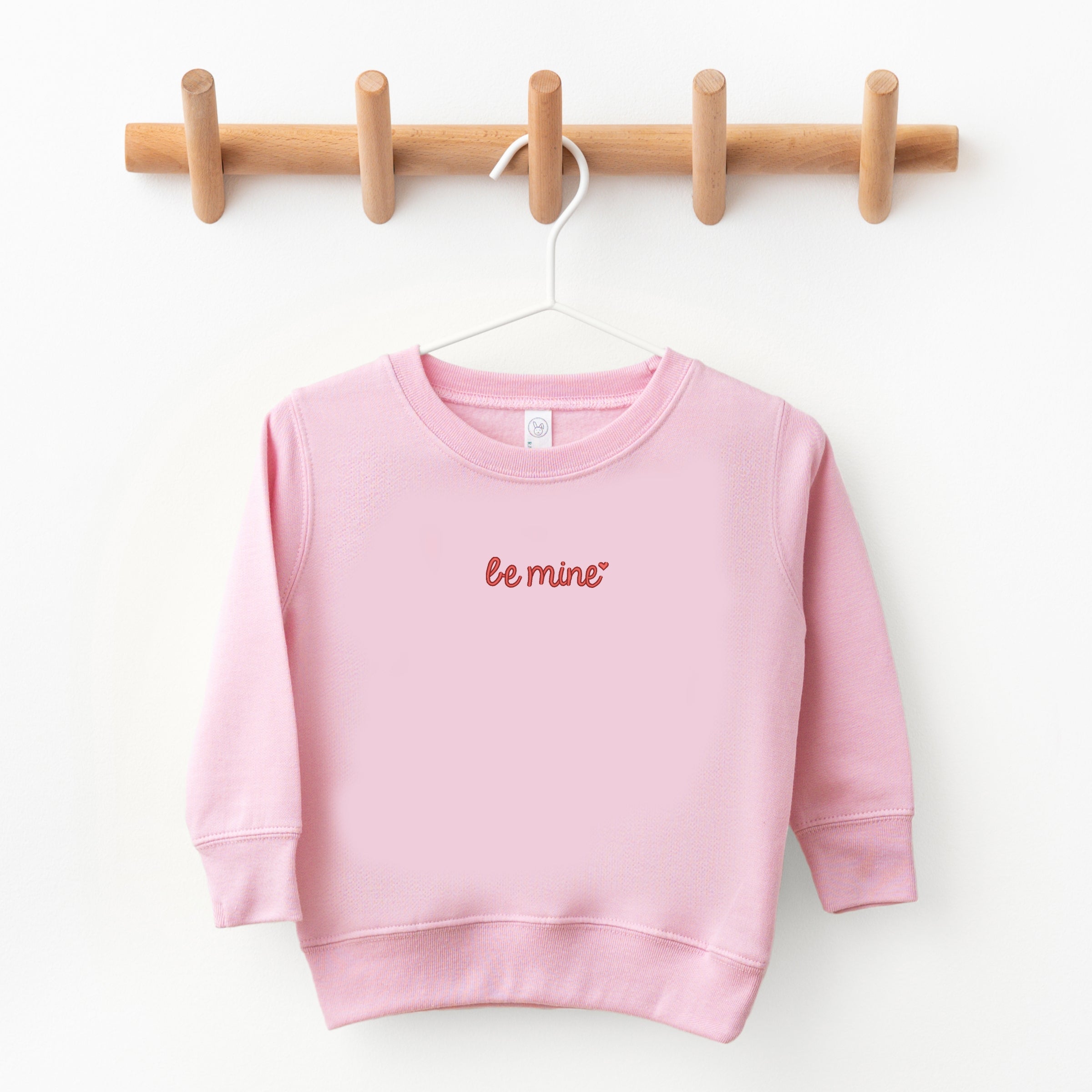 Embroidered Be Mine Heart - Toddler Graphic Sweatshirt