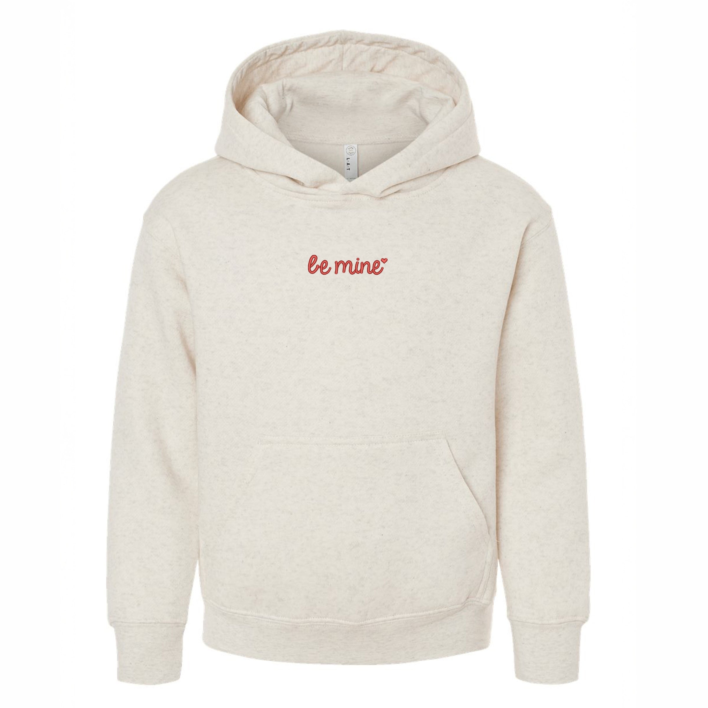 Embroidered Be Mine Heart - Youth Graphic Hoodie