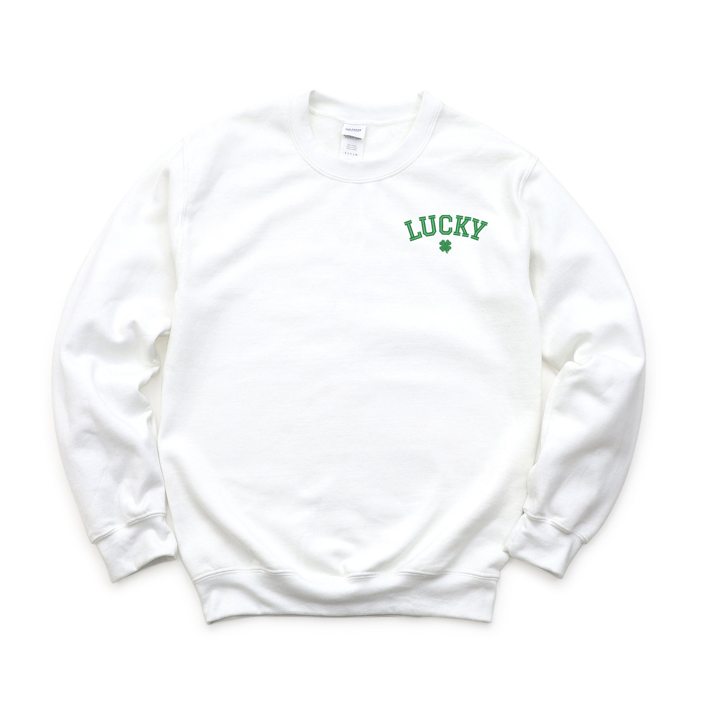 Embroidered Lucky Clover - Women's Graphic Sweatshirt