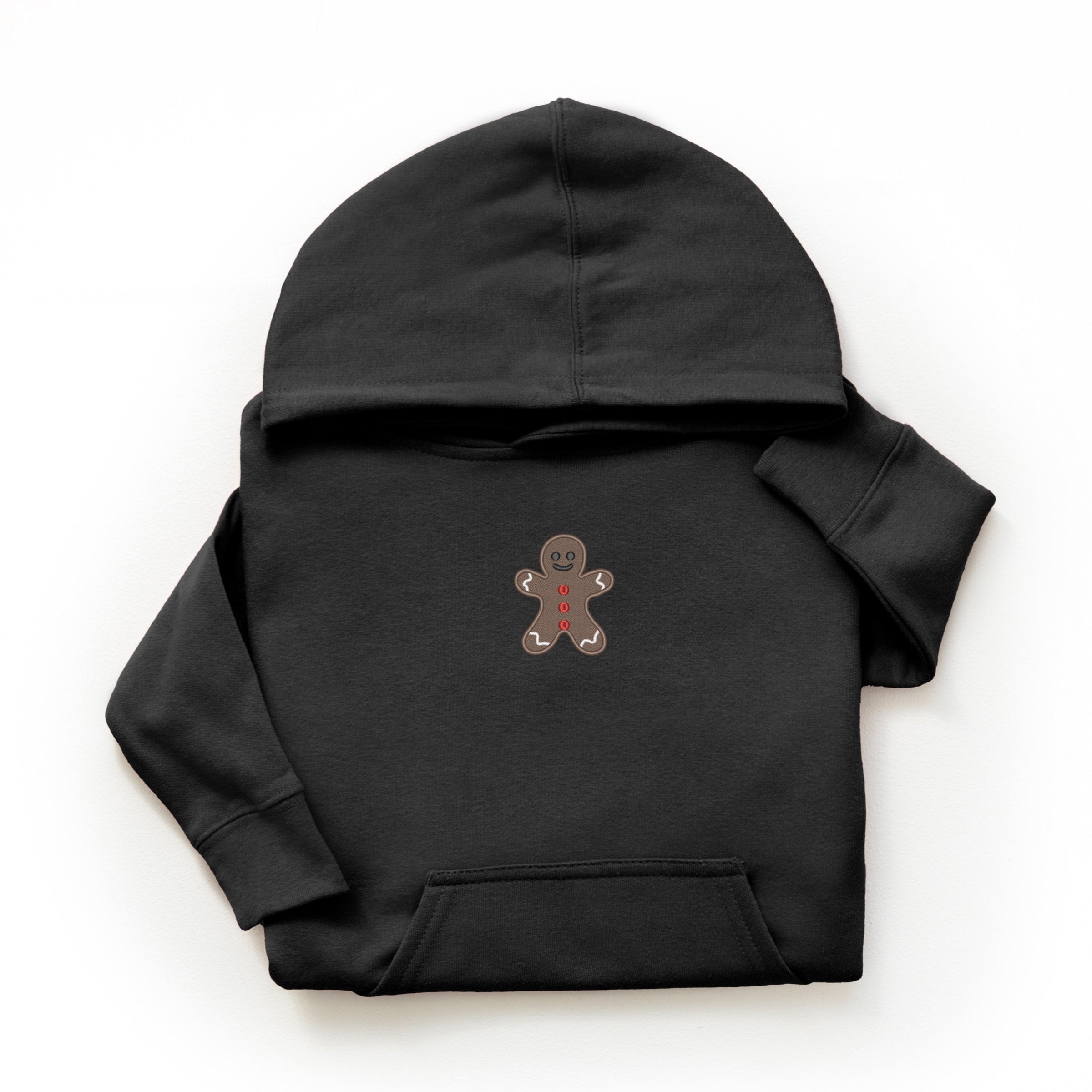 Embroidered Gingerbread Man - Youth Graphic Hoodie