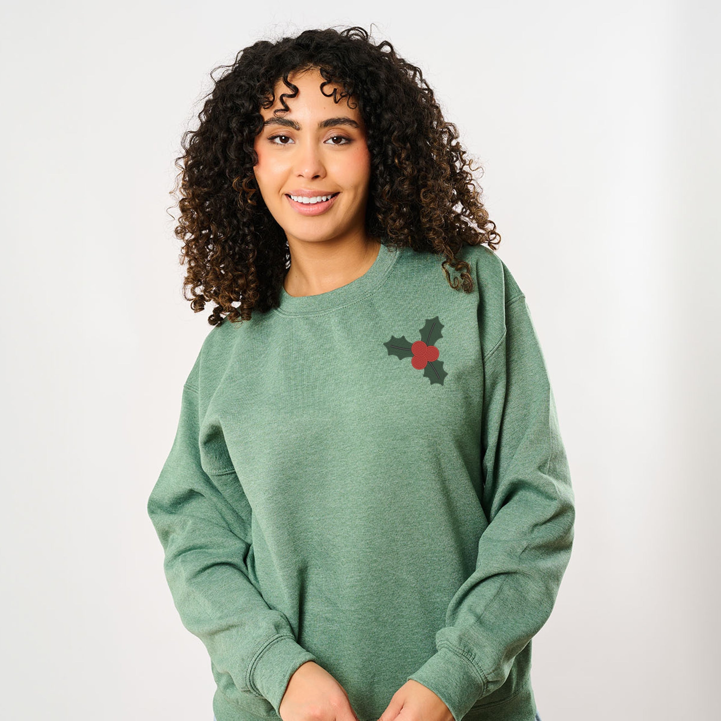 EMB837M_F-SWT Heather Green