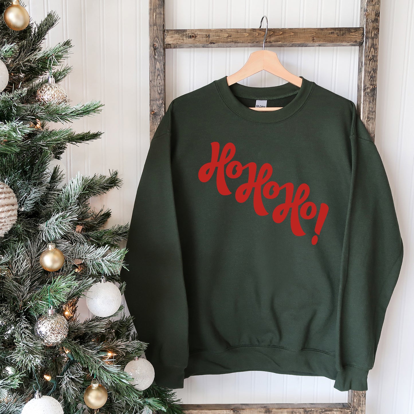 Diagonal Ho Ho Ho | Sweatshirt