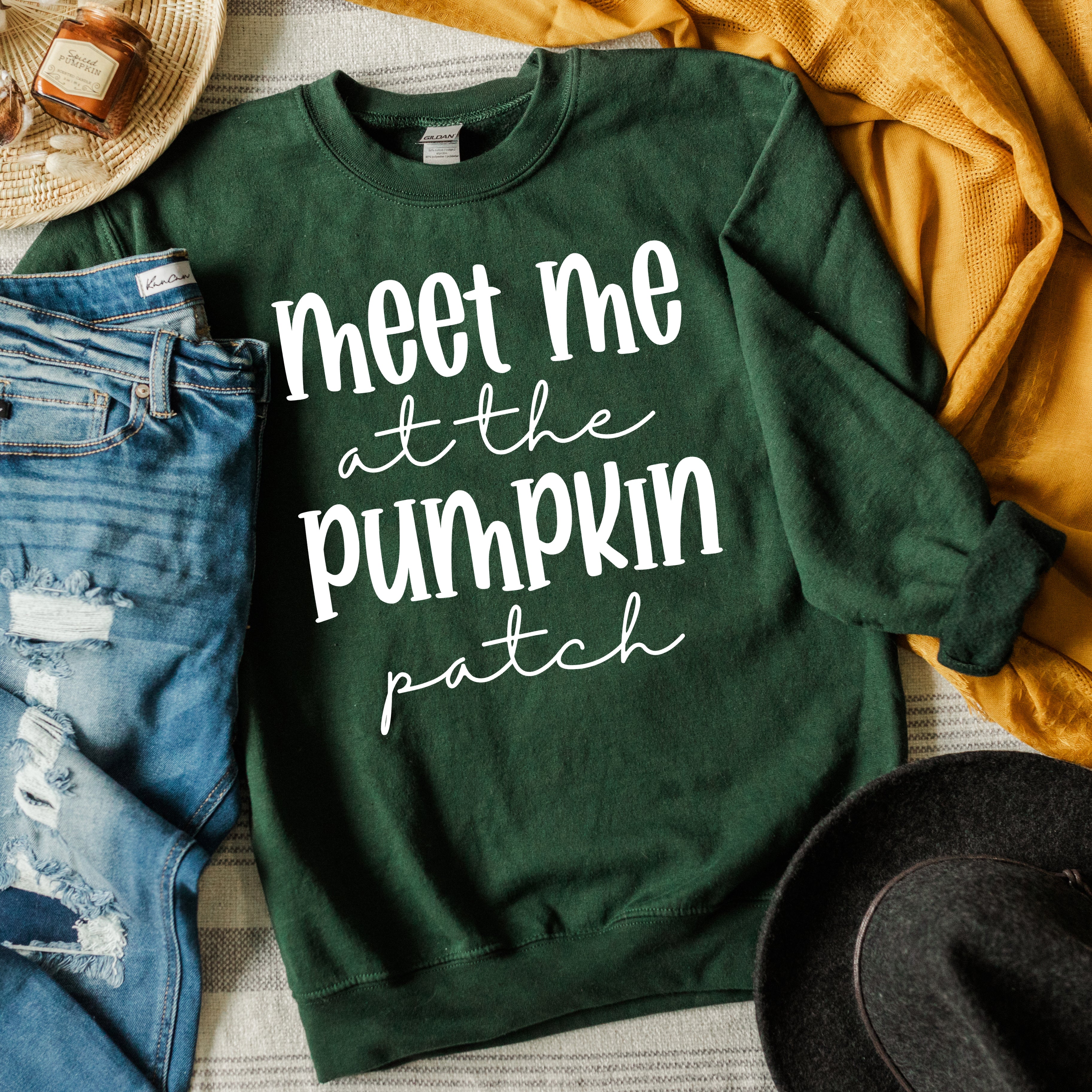 Meet Me At The Pumpkin Patch Script | Sweatshirt