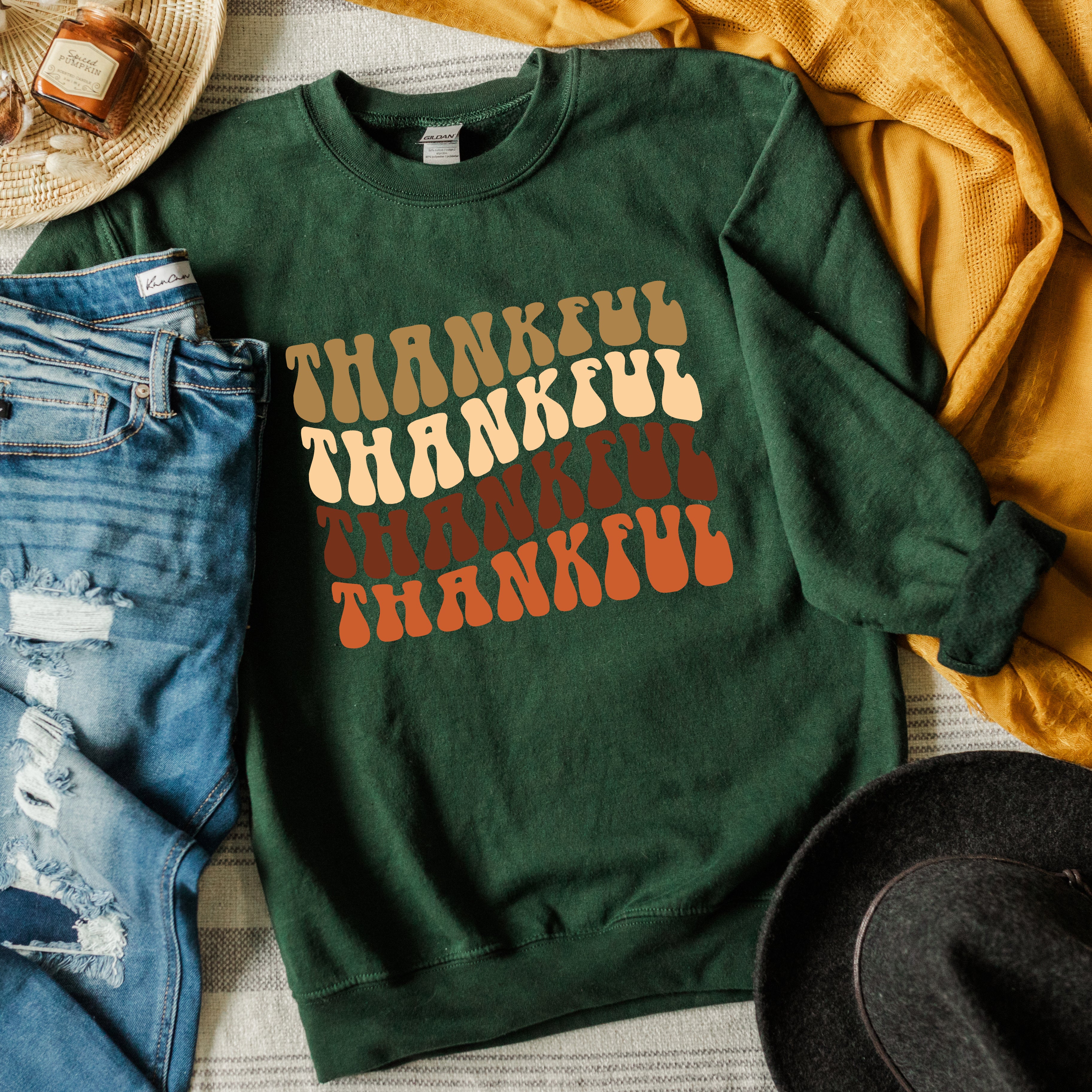 Thankful Stacked | Sweatshirt