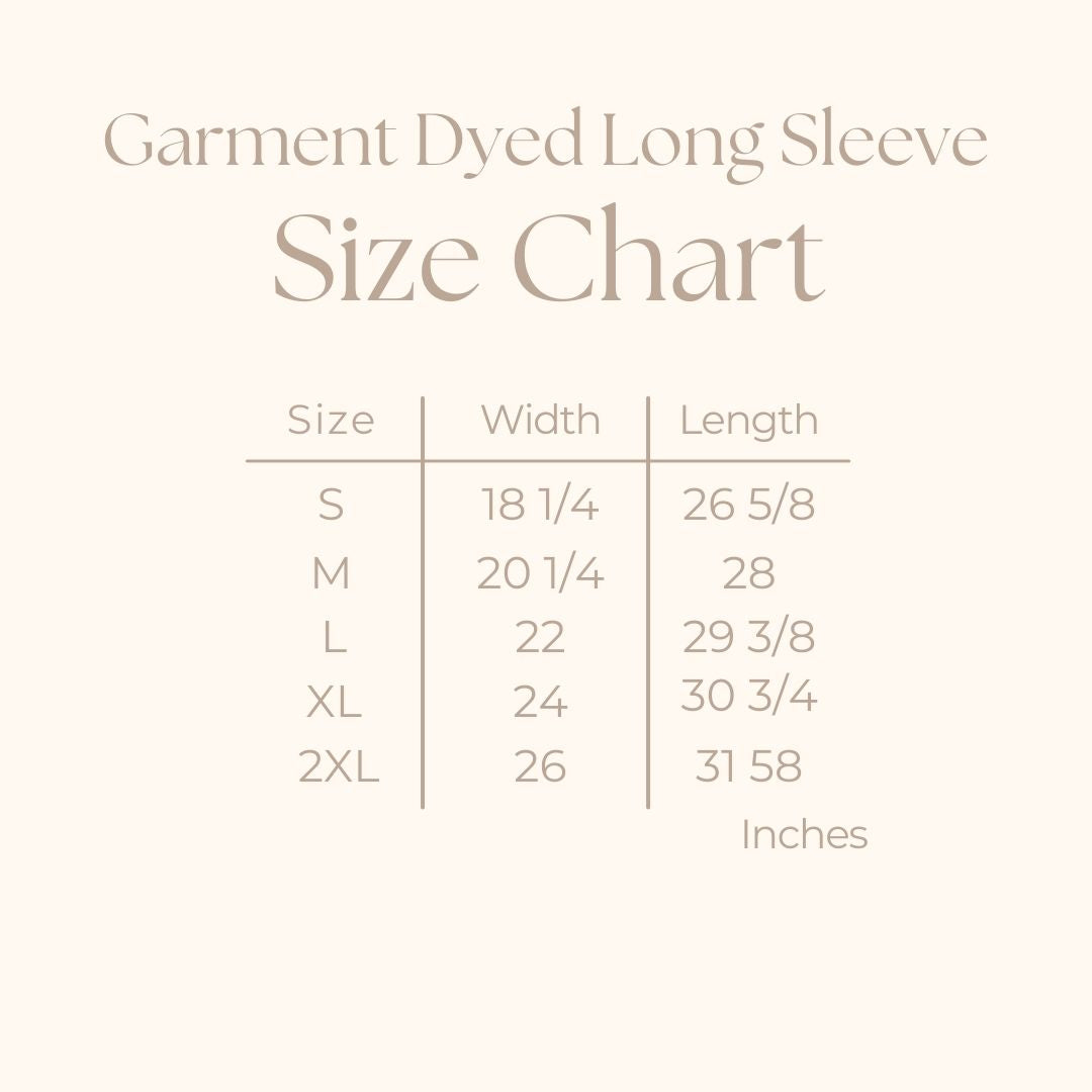 London England | Garment Dyed Long Sleeve