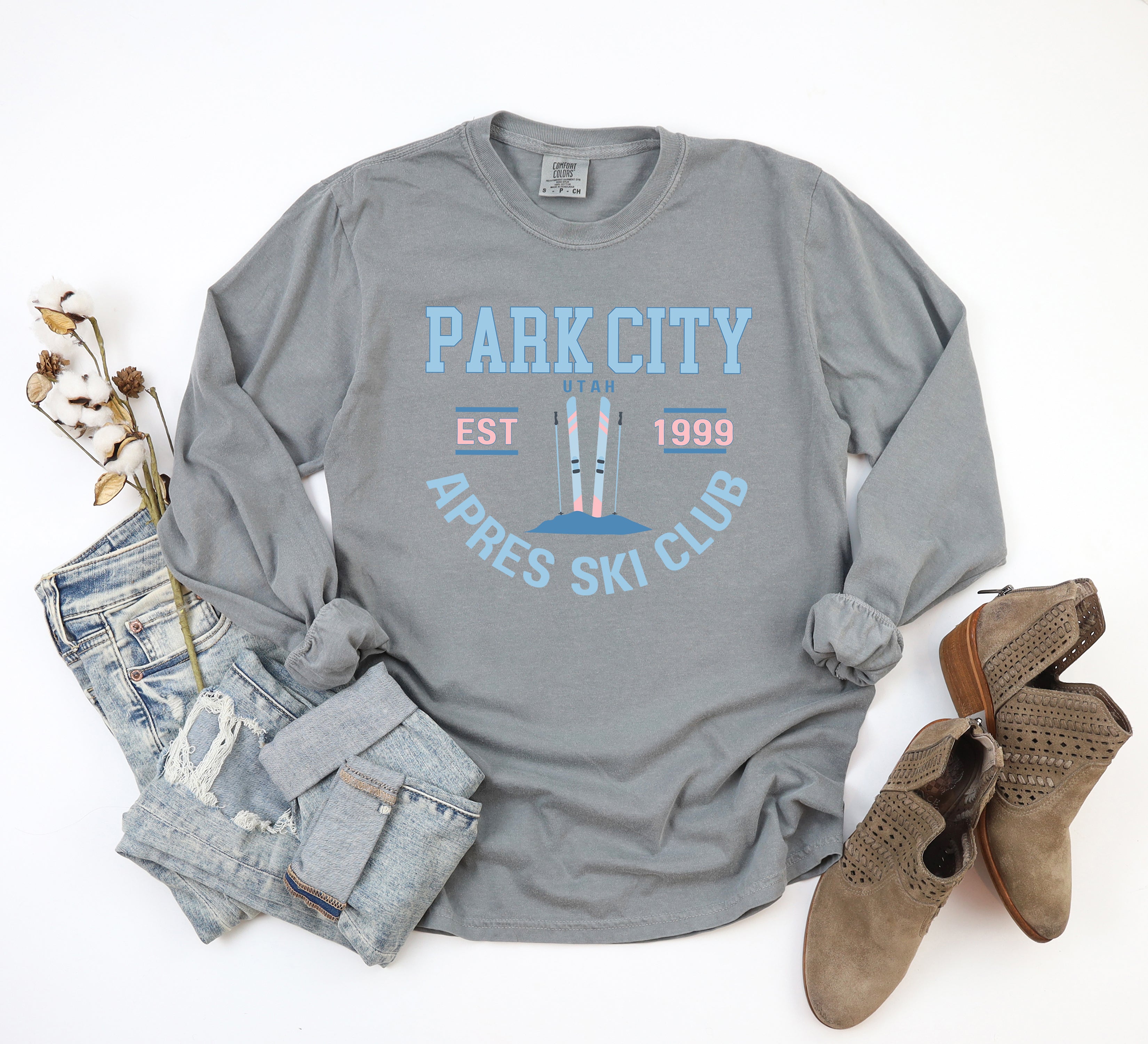 Park City Ski Club | Garment Dyed Long Sleeve