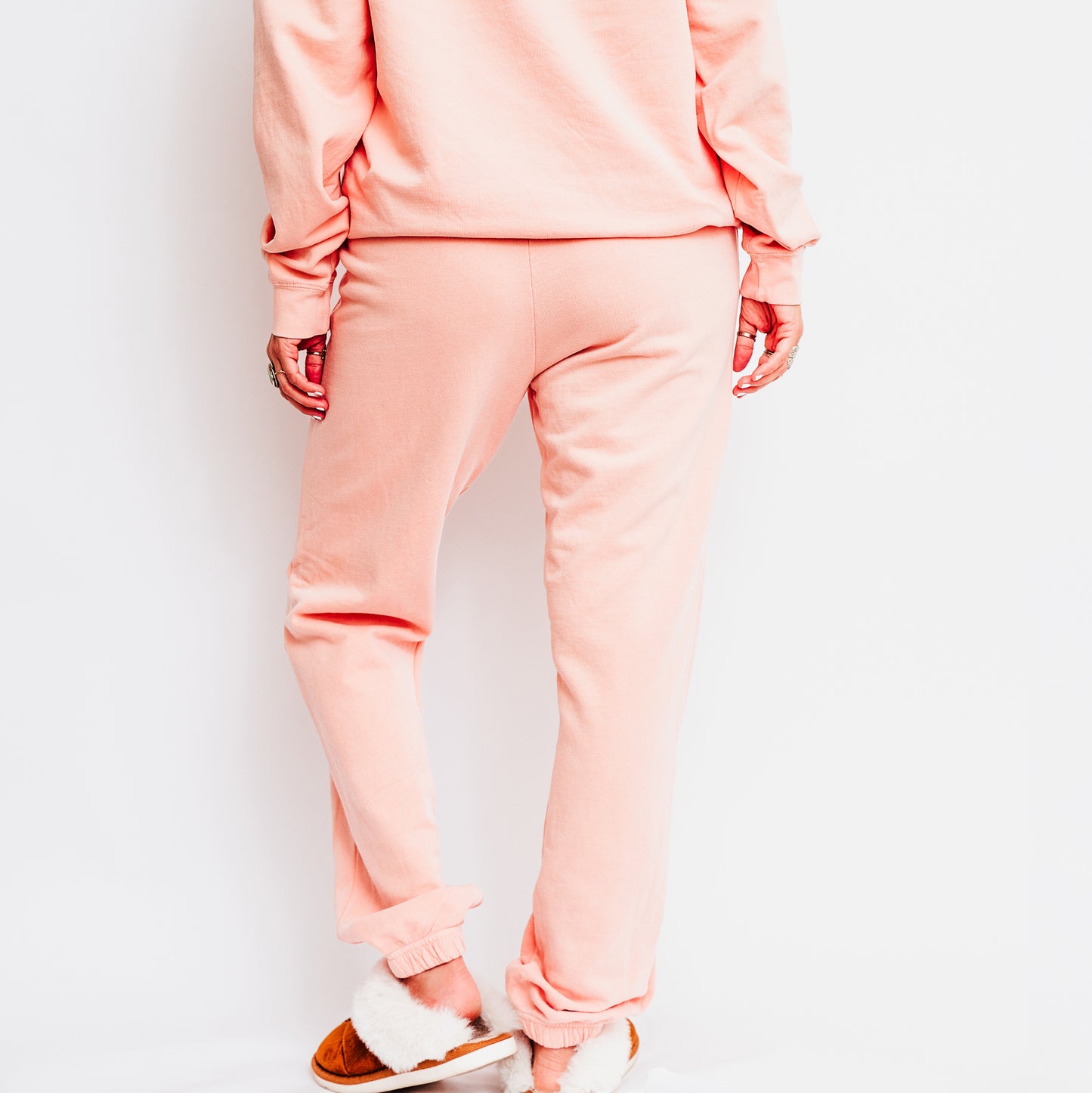 You're Doing Great Smiley Face | Lightweight Garment Dyed Sweatshirt Set