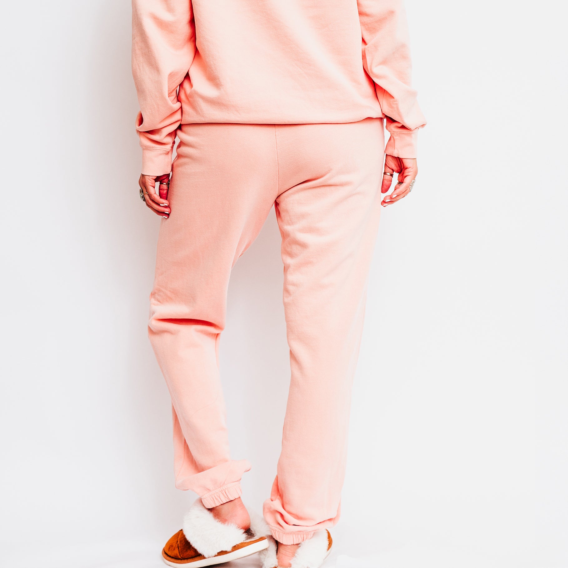 You're Doing Great Smiley Face | Lightweight Garment Dyed Sweatshirt Set