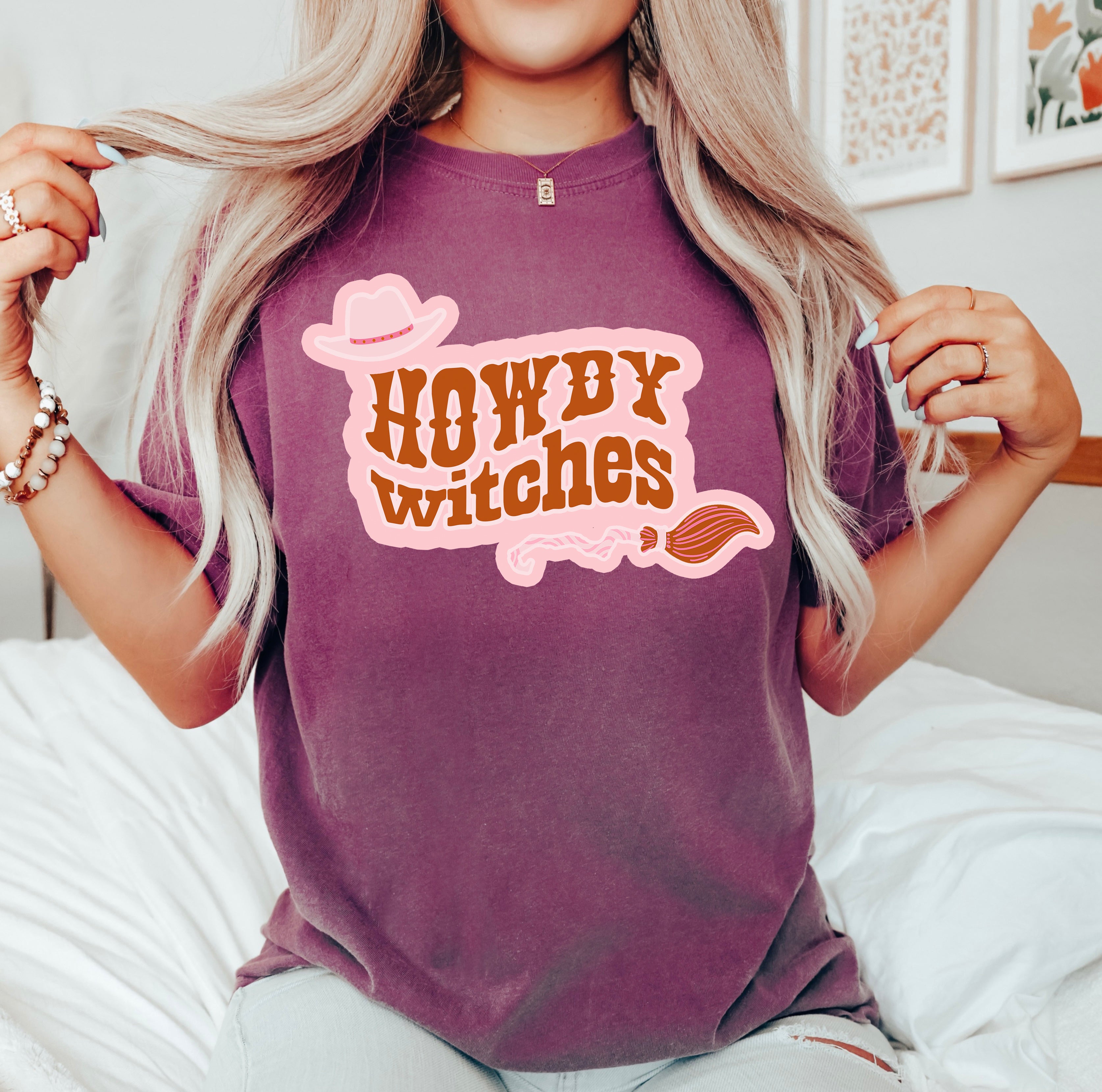 Howdy Witches | Garment Dyed Short Sleeve Tee