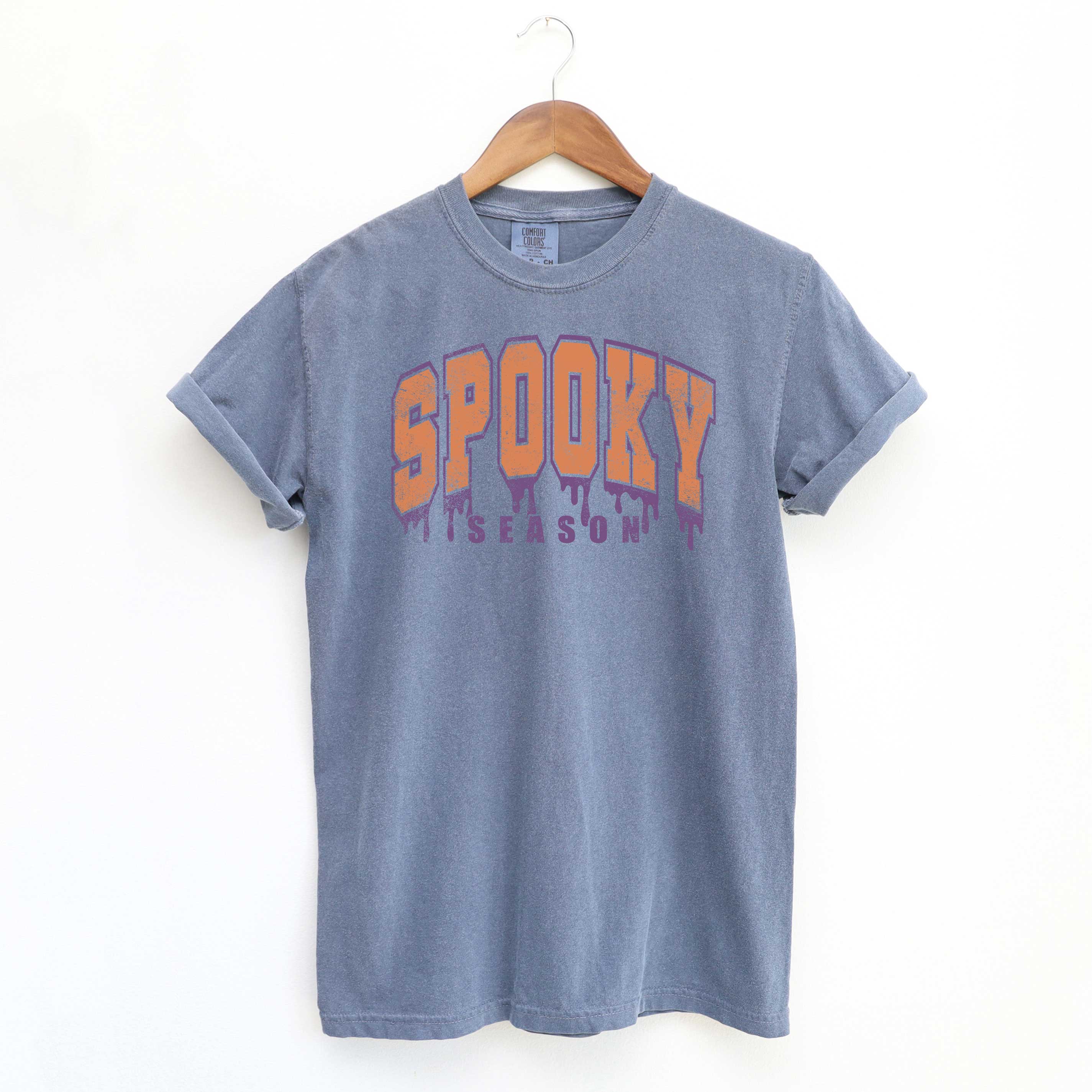 Spooky Season Varsity Drip | Garment Dyed Tee