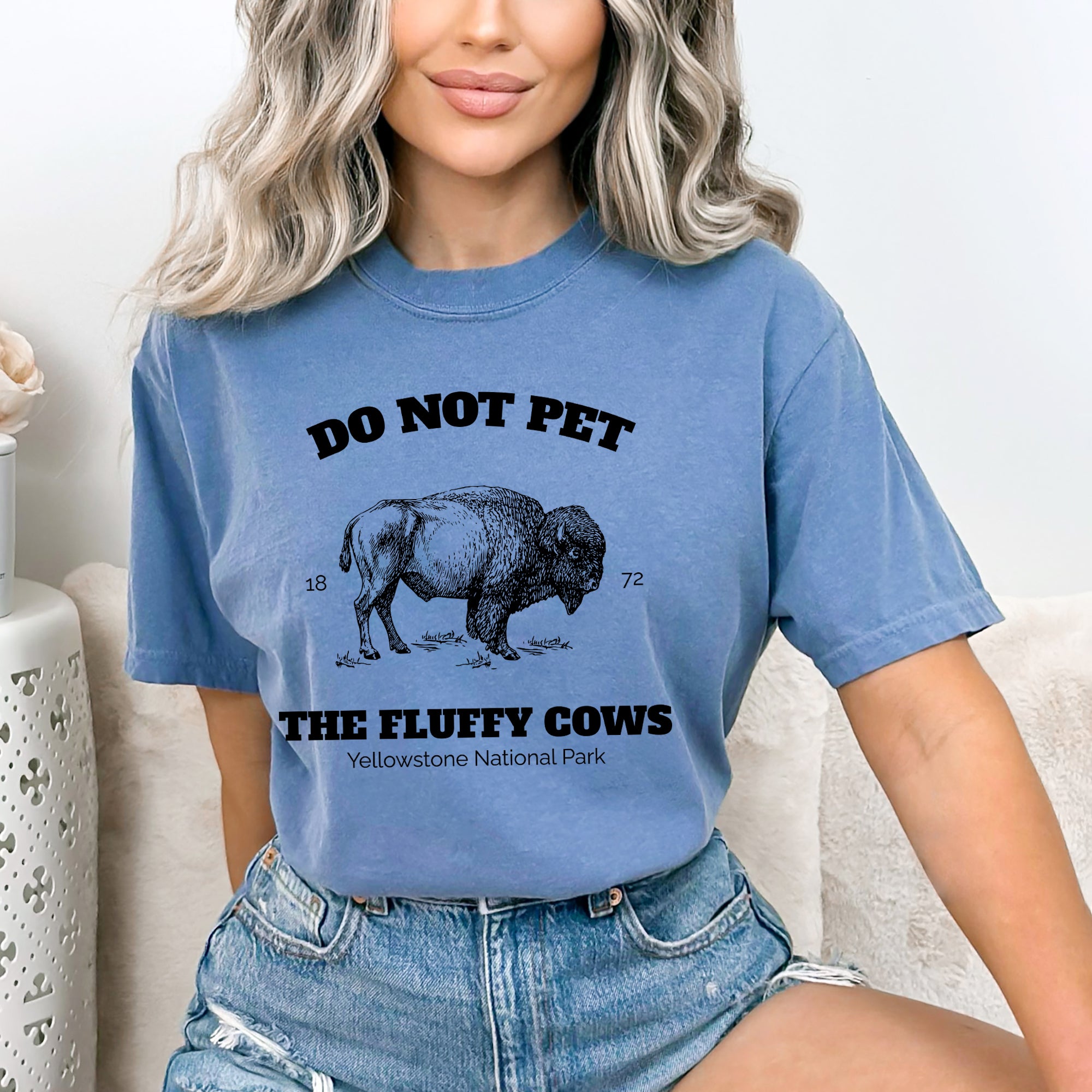 Yellowstone Fluffy Cows | Garment Dyed Tee