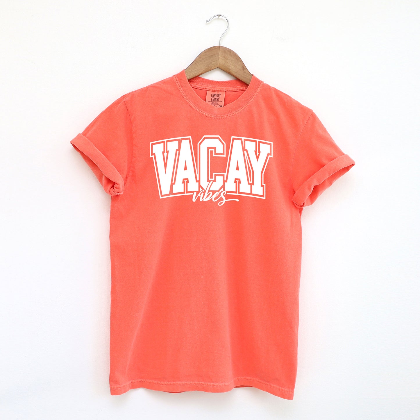 Varsity Vacay Vibes | Garment Dyed Short Sleeve Tee