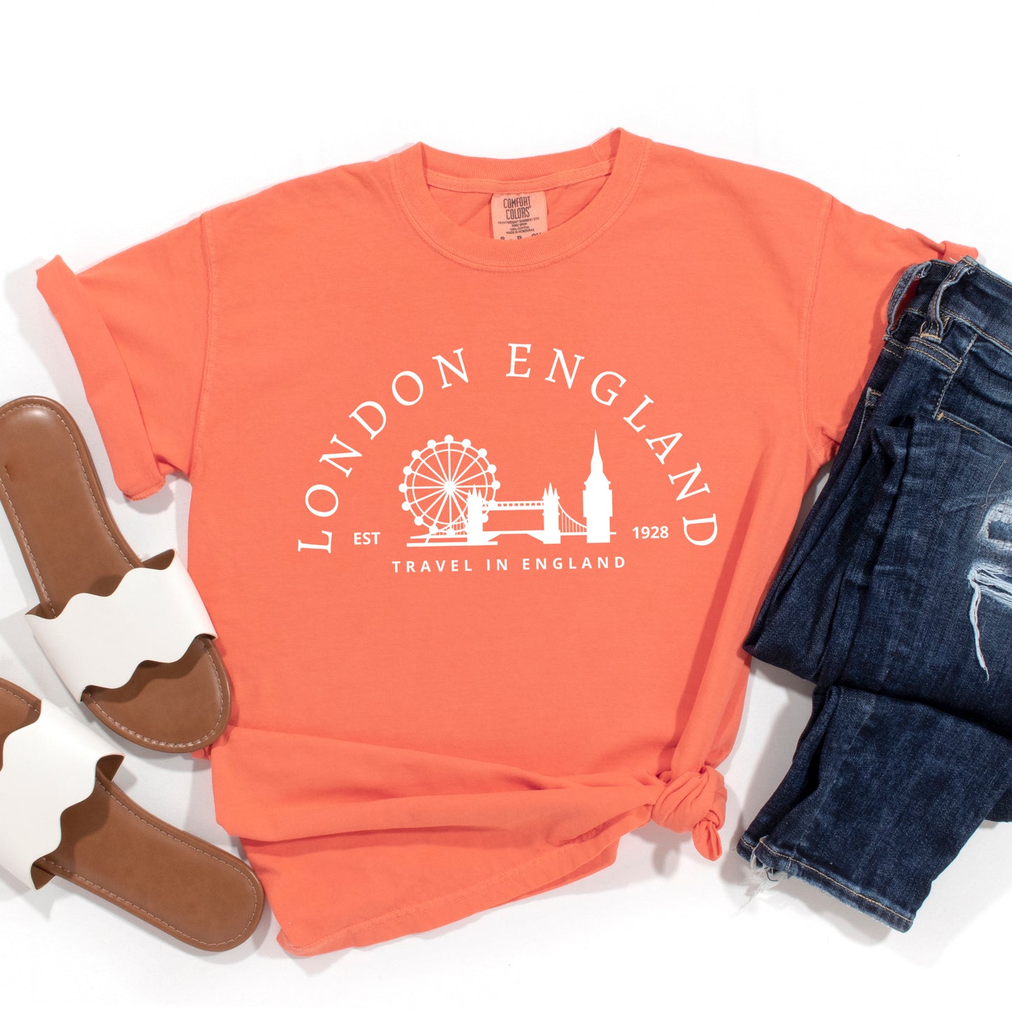 London England | Garment Dyed Short Sleeve Tee