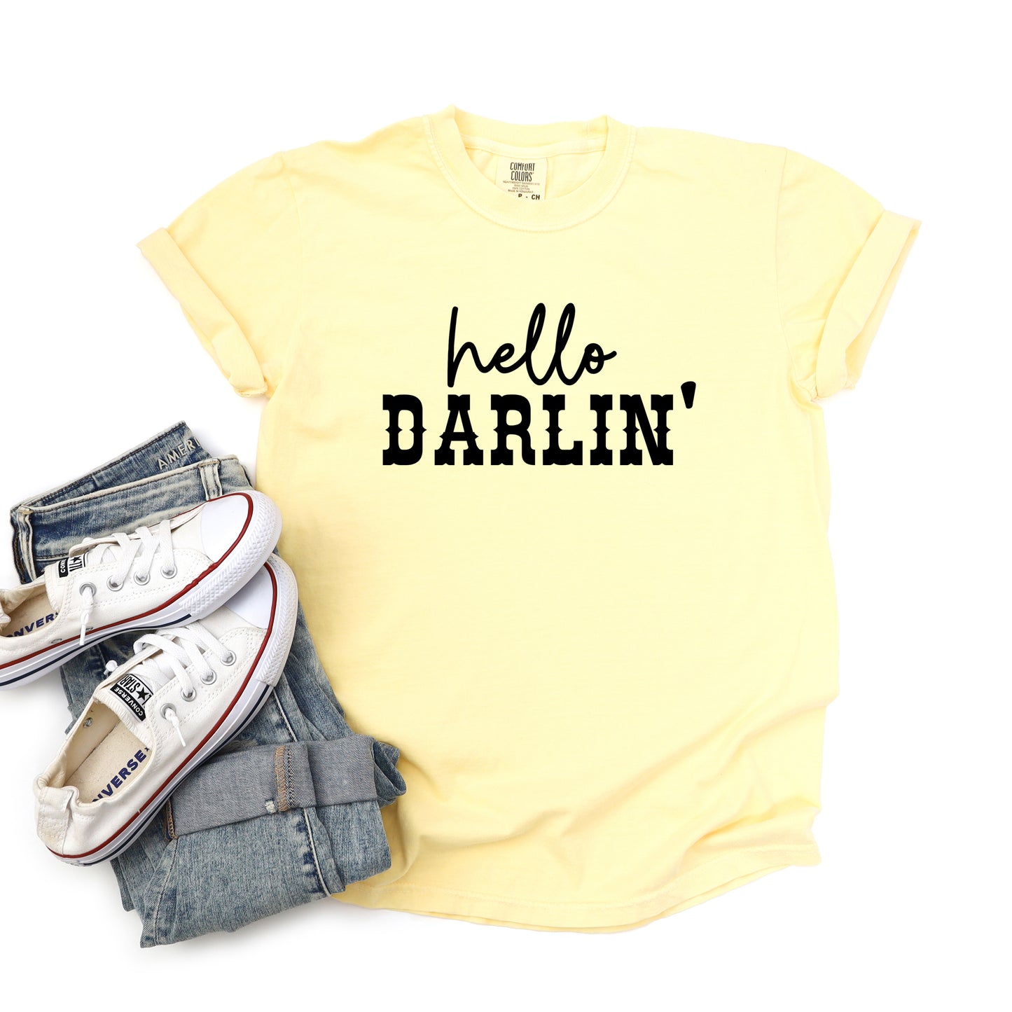 Hello Darlin' | Garment Dyed Short Sleeve Tee