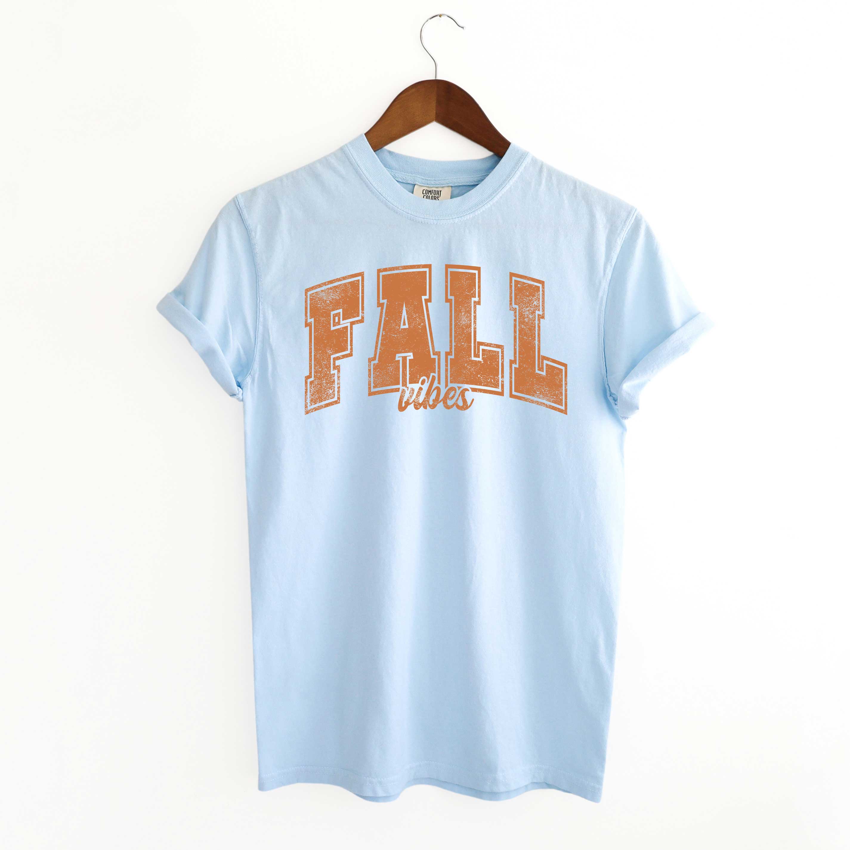 Fall Vibes Varsity | Garment Dyed Tee