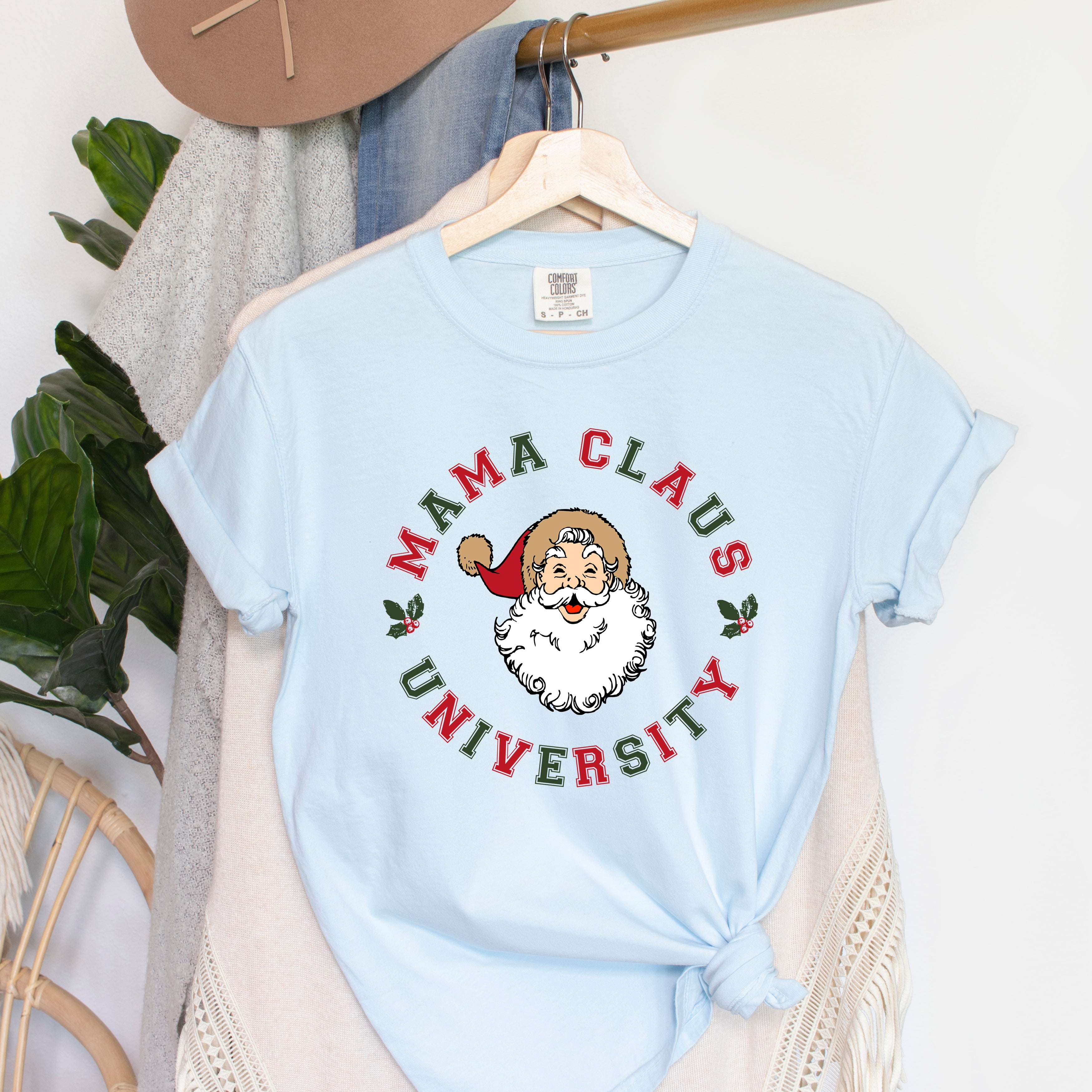 Mama Claus Circle  | Garment Dyed Tee