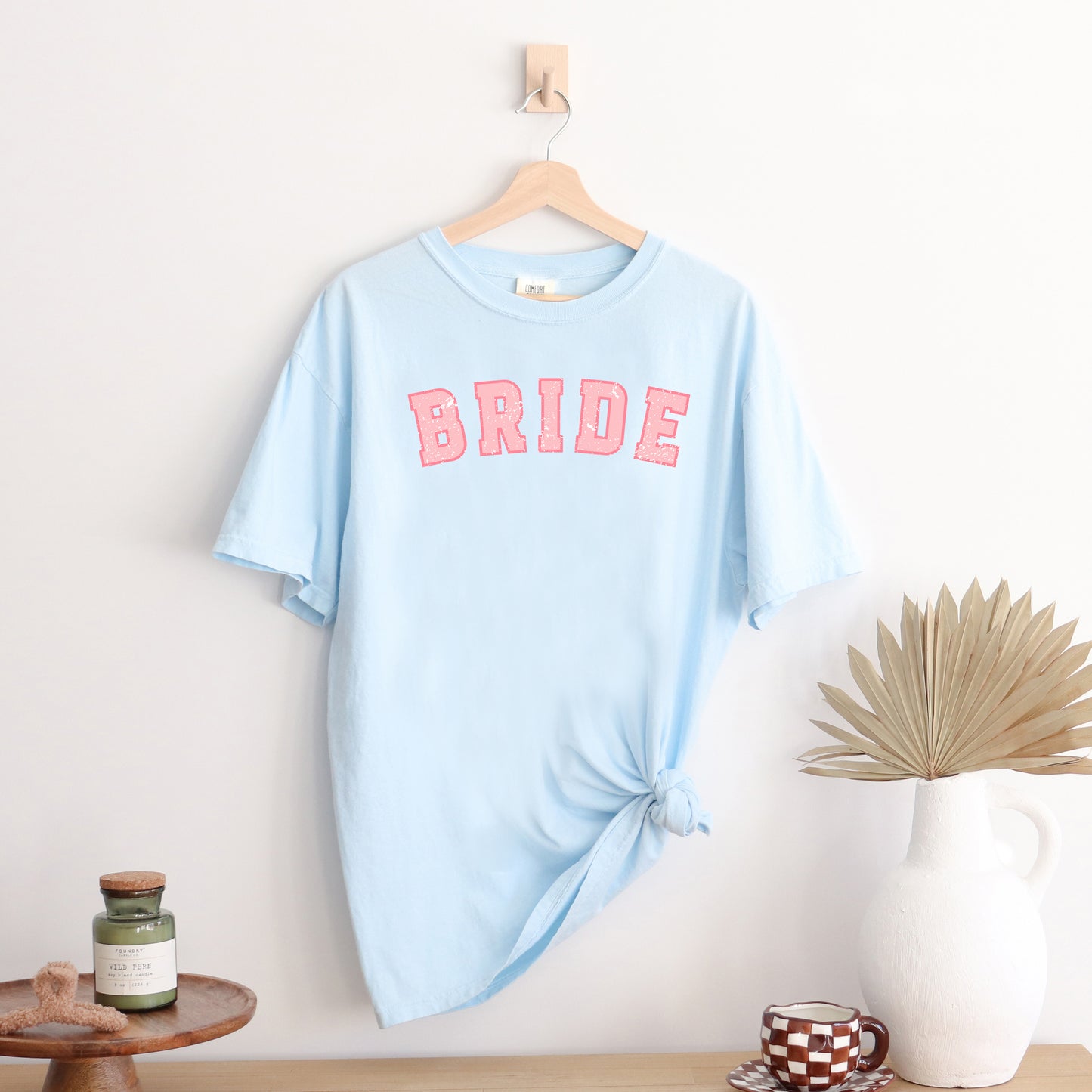 Pink Varsity Bride | Garment Dyed Tee