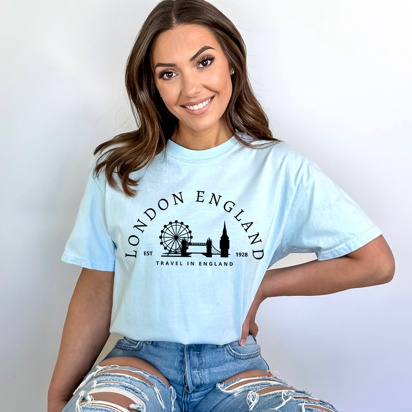 London England | Garment Dyed Short Sleeve Tee