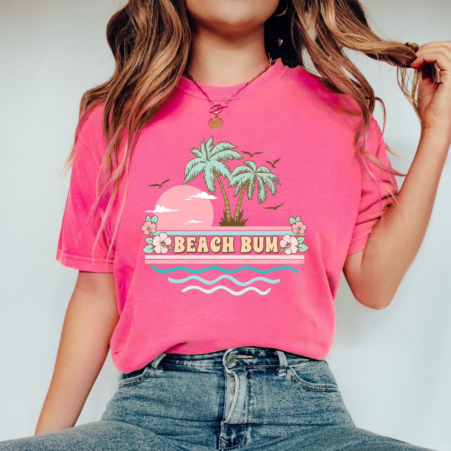 Beach Bum Stripes | Garment Dyed Short Sleeve Tee