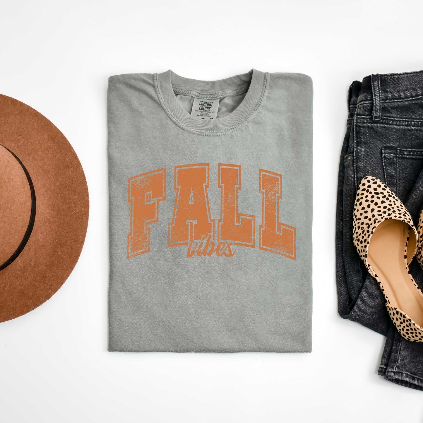 Fall Vibes Varsity | Garment Dyed Tee