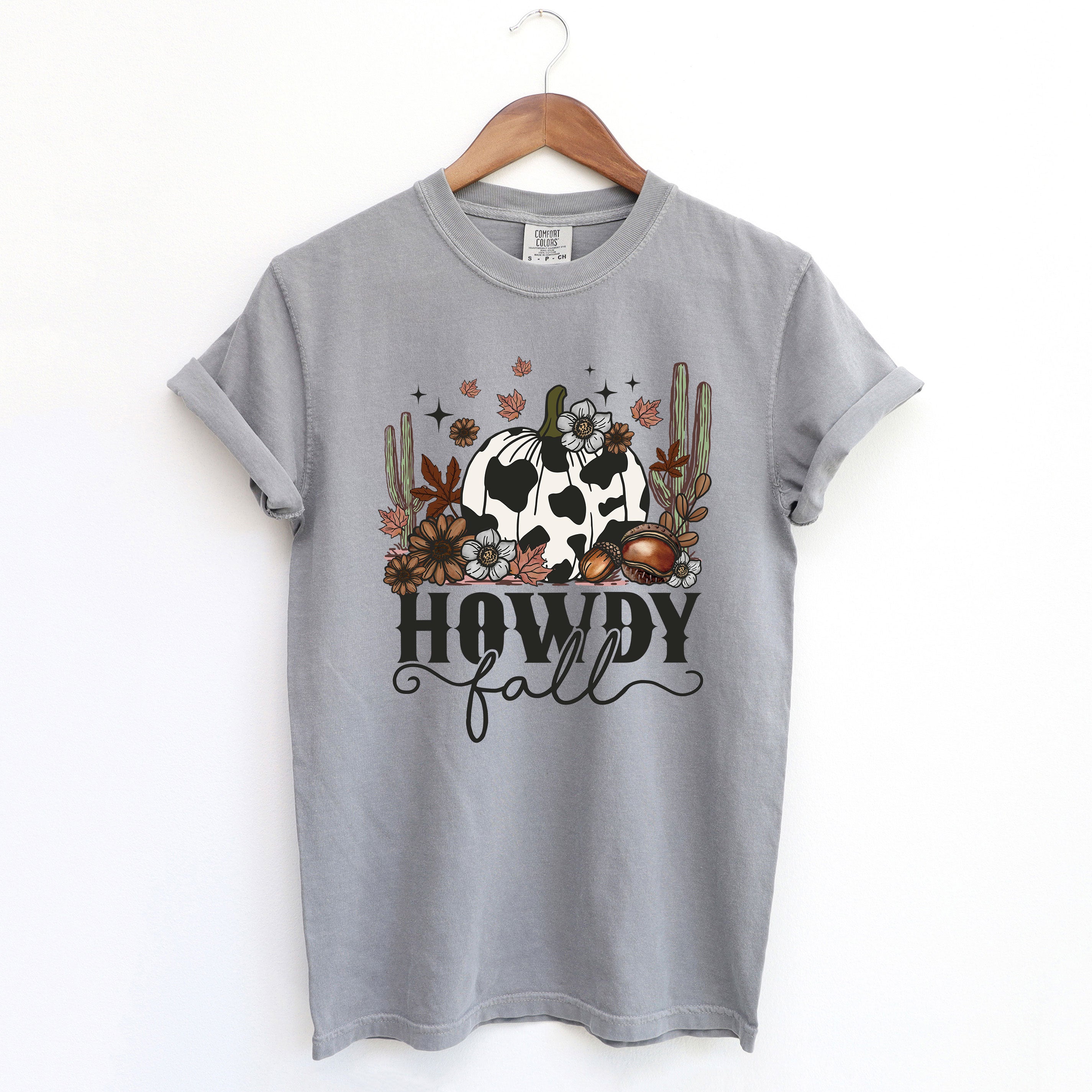 Howdy Fall Pumpkin | Garment Dyed Short Sleeve Tee