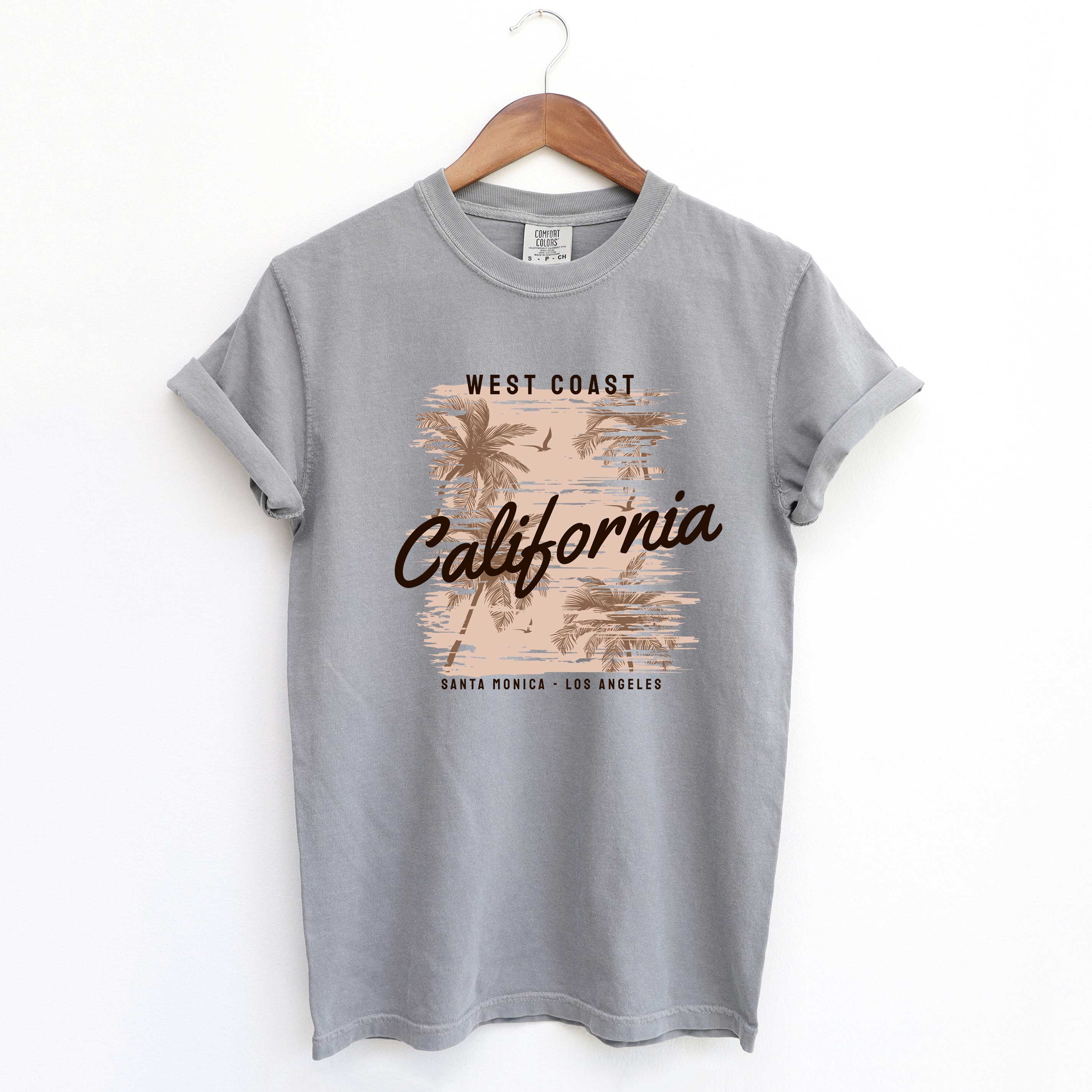 West Coast Santa Monica | Garment Dyed Short Sleeve Tee