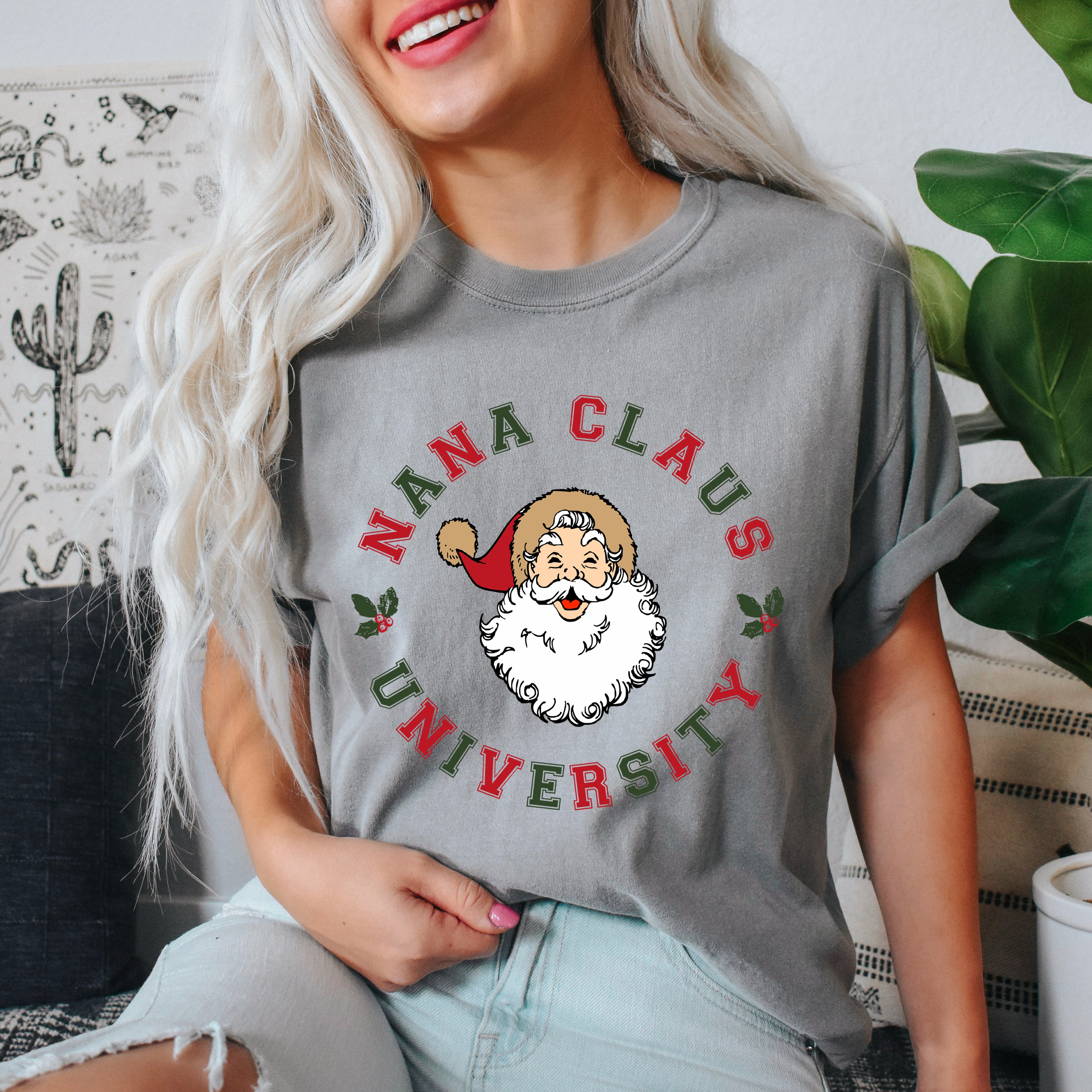 Nana Claus Circle  | Garment Dyed Tee
