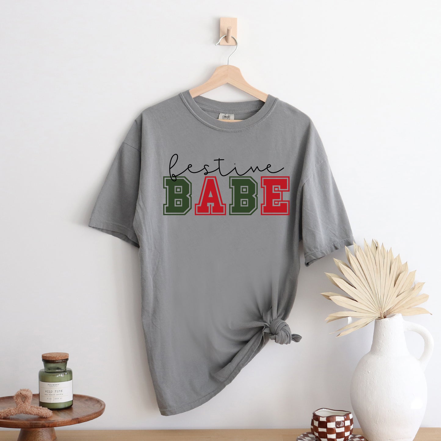 Festive Babe | Garment Dyed Tee