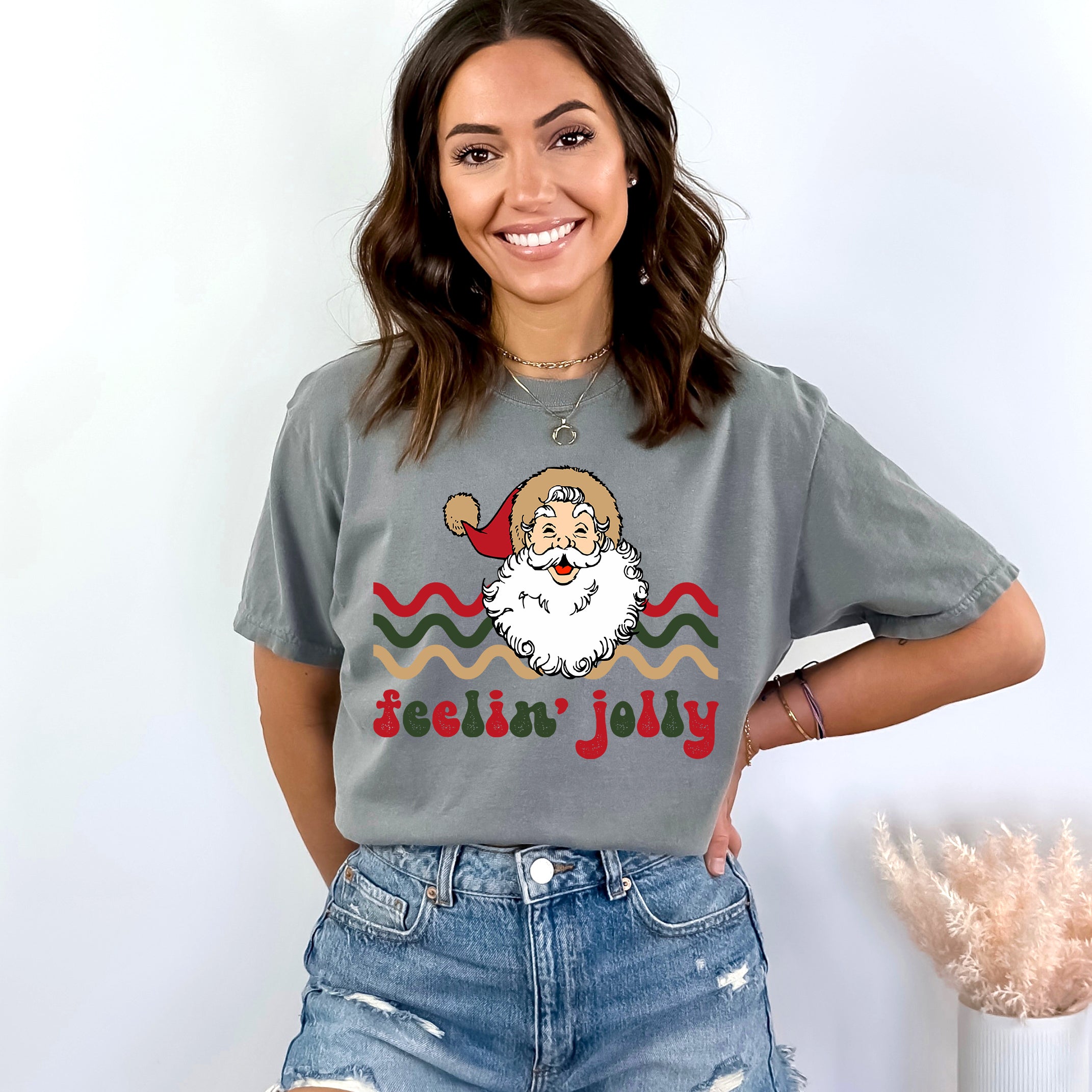 Feelin' Jolly Stripes  | Garment Dyed Tee