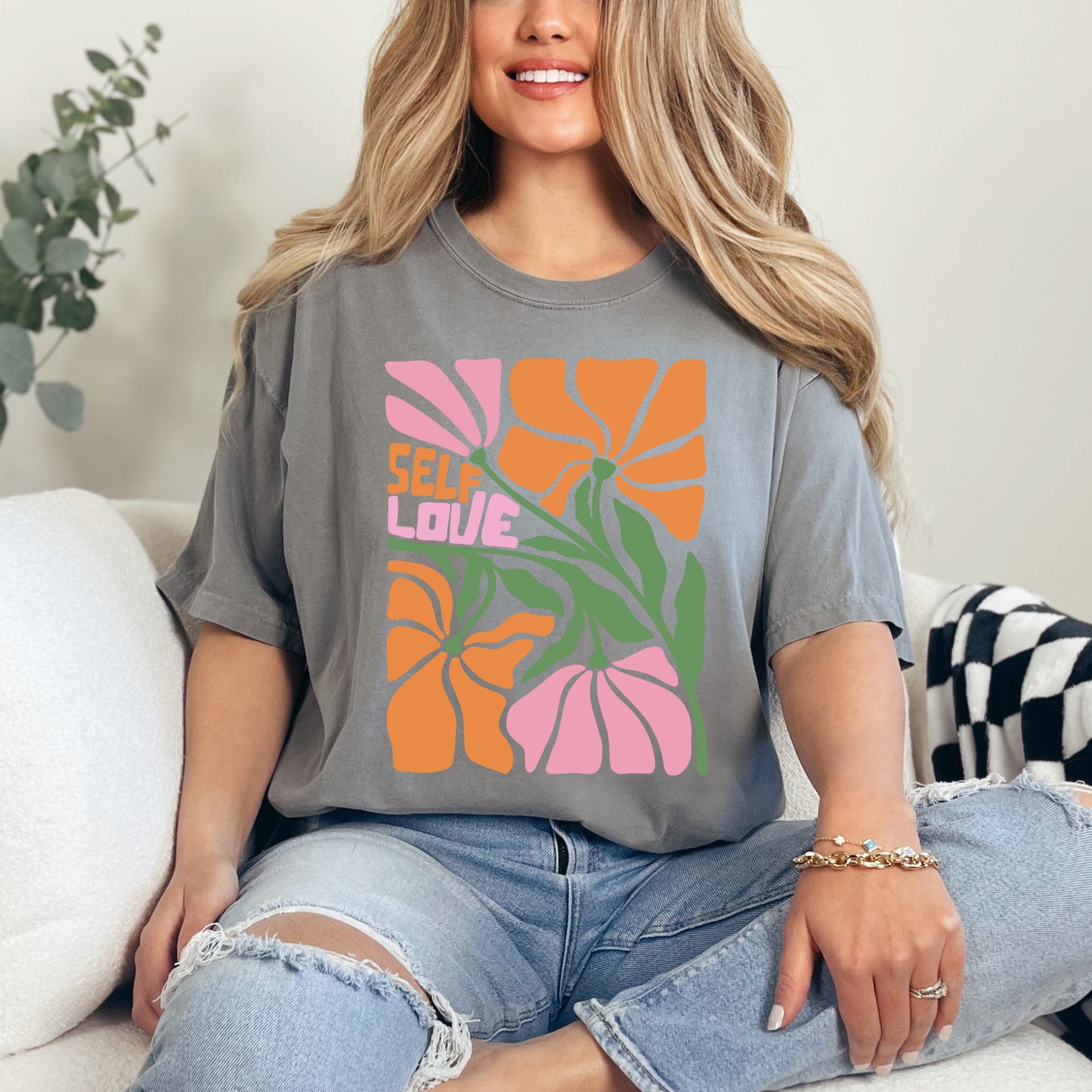 Boho Self Love | Garment Dyed Short Sleeve Tee