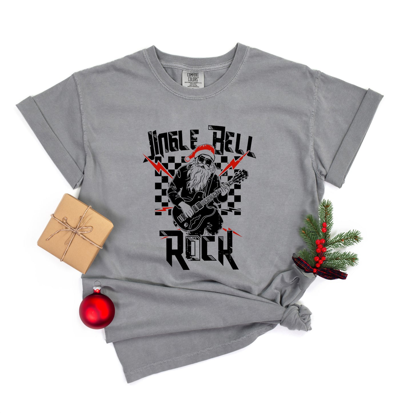 Jingle Bell Rock Santa | Garment Dyed Tee