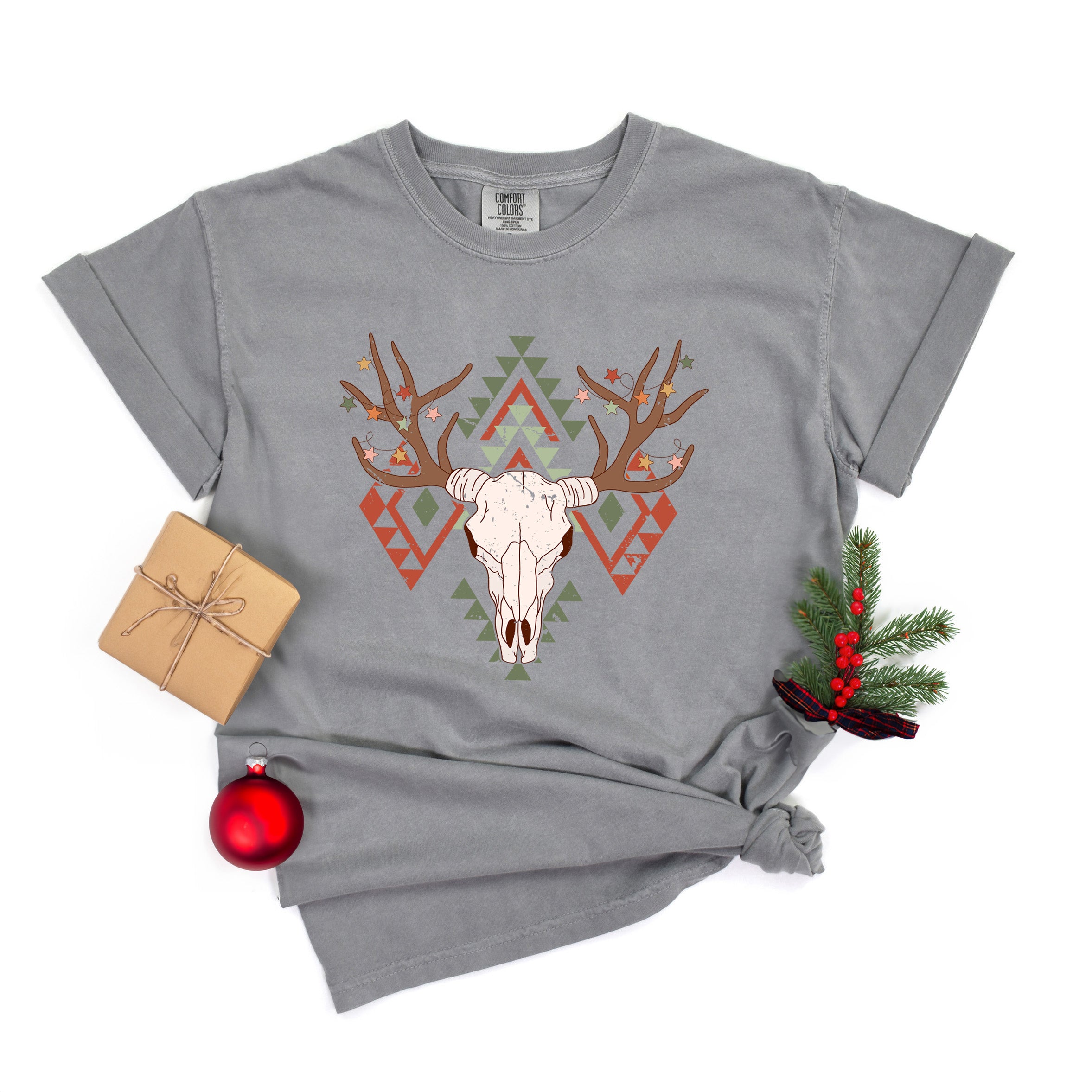 Christmas Bull | Garment Dyed Tee