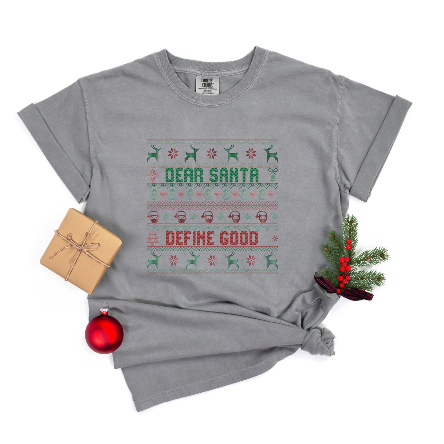 Santa Define Good | Garment Dyed Tee