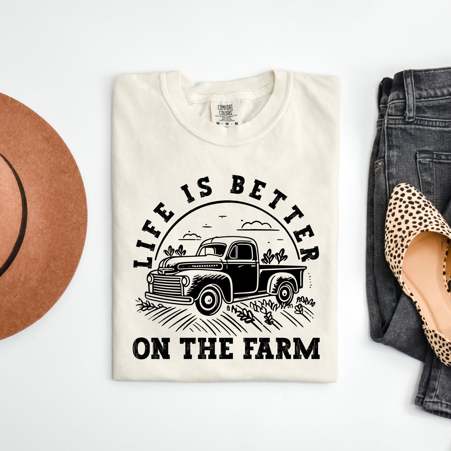 Better on the Farm Truck | Garment Dyed Tee