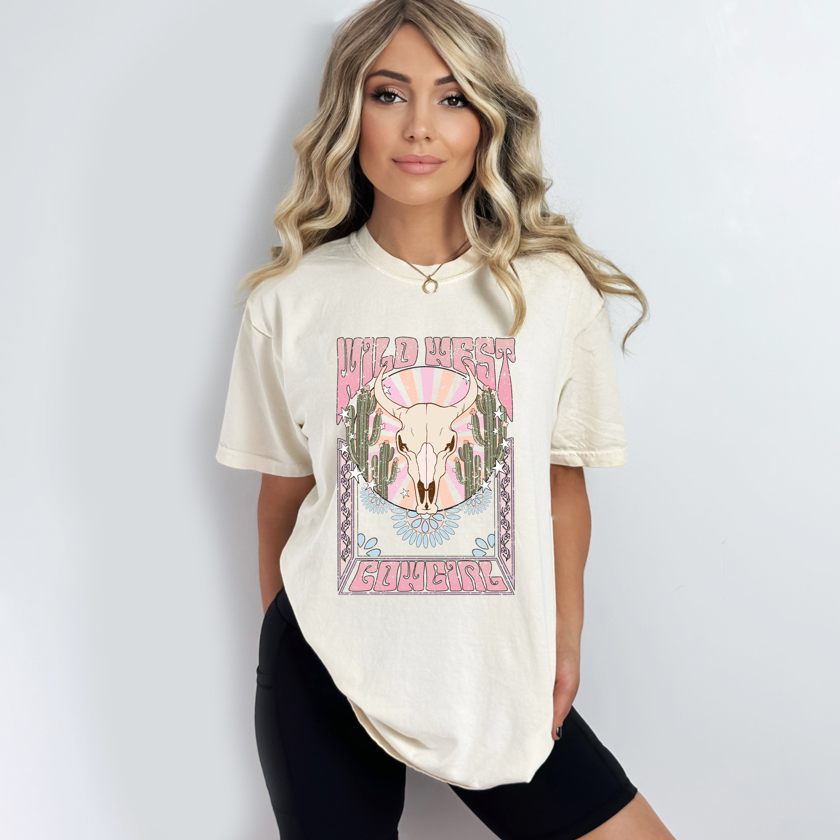 Wild West Cowgirl | Garment Dyed Short Sleeve Tee