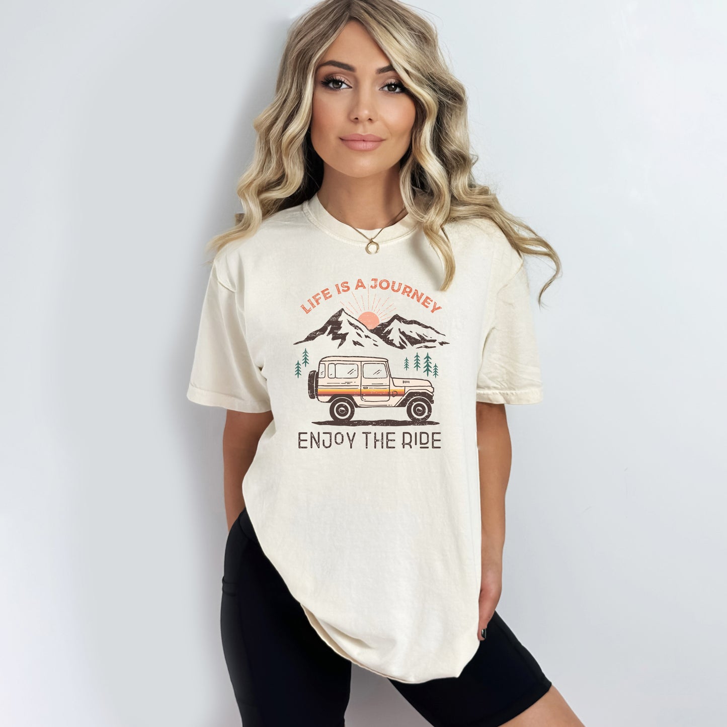 Life Is A Journey | Garment Dyed Short Sleeve Tee