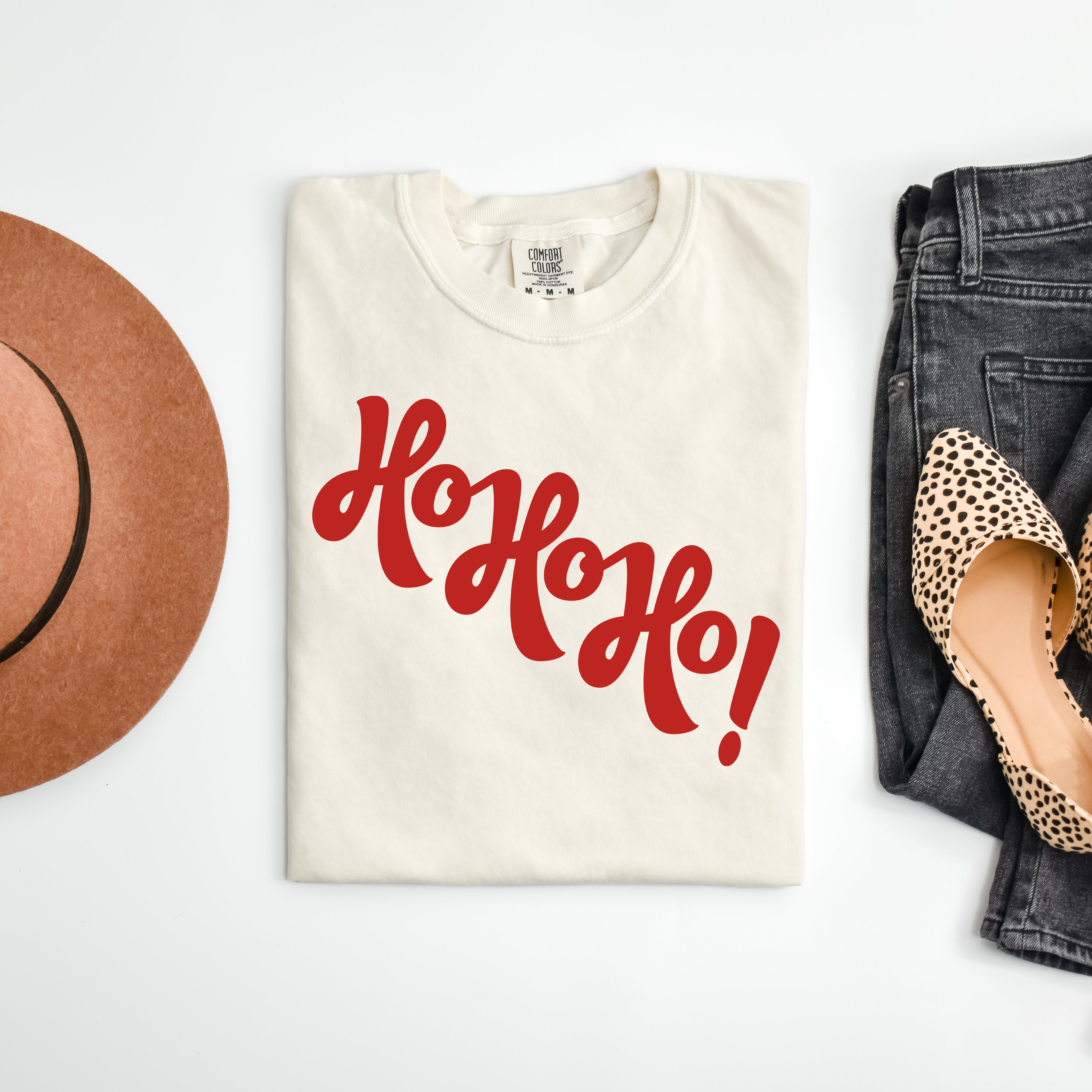 Diagonal Ho Ho Ho | Garment Dyed Tee