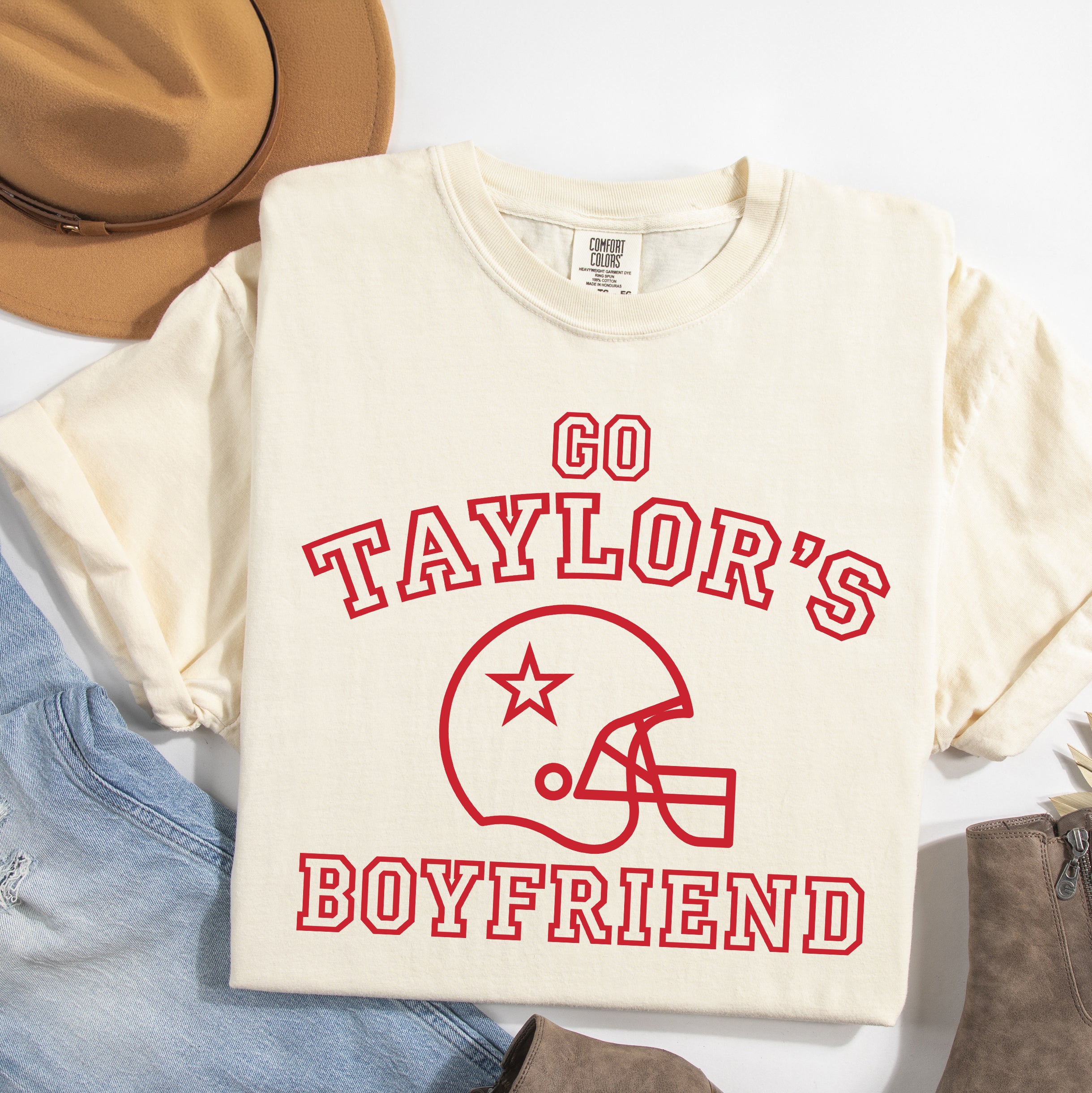Go Taylor's Boyfriend Varsity | Garment Dyed Tee