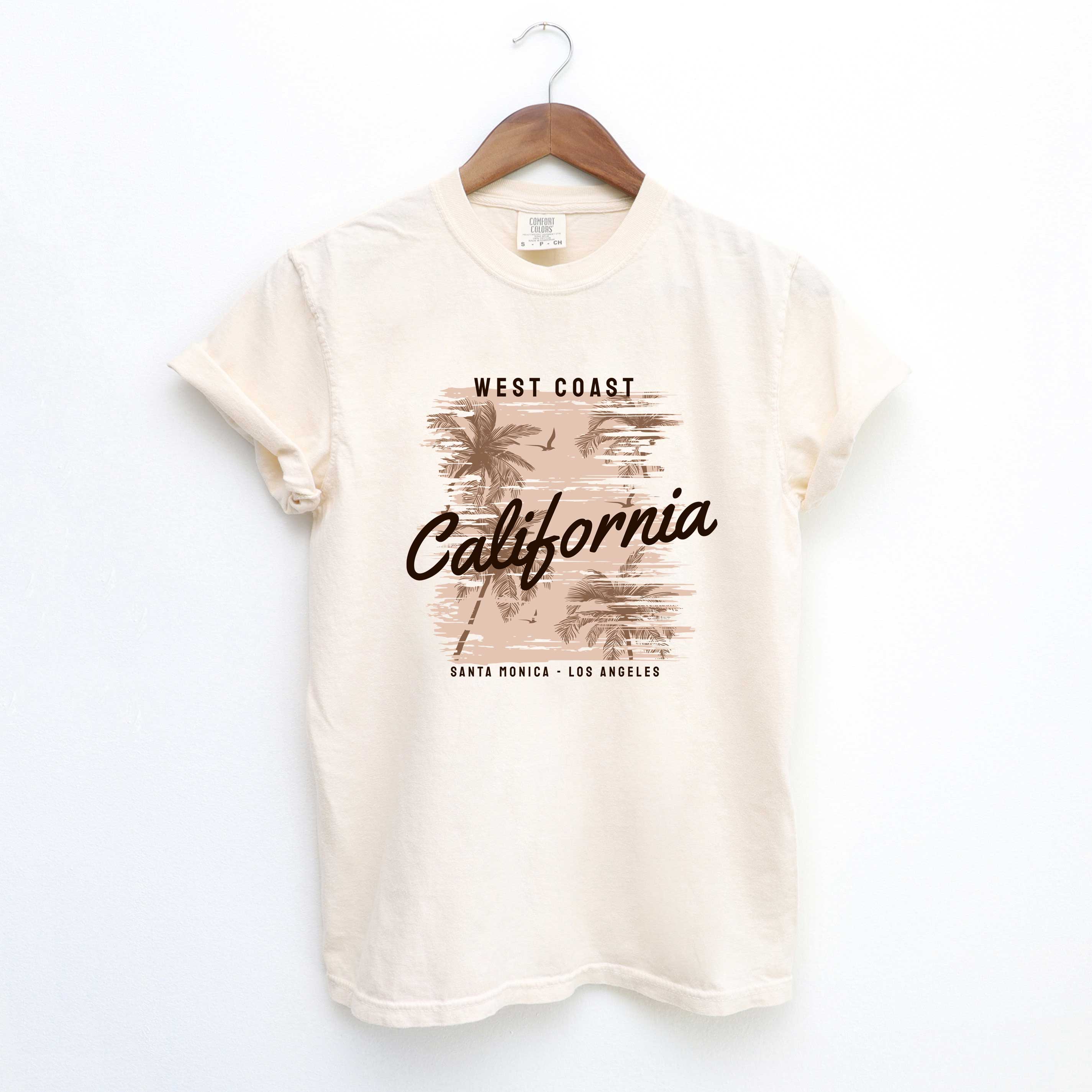 West Coast Santa Monica | Garment Dyed Short Sleeve Tee