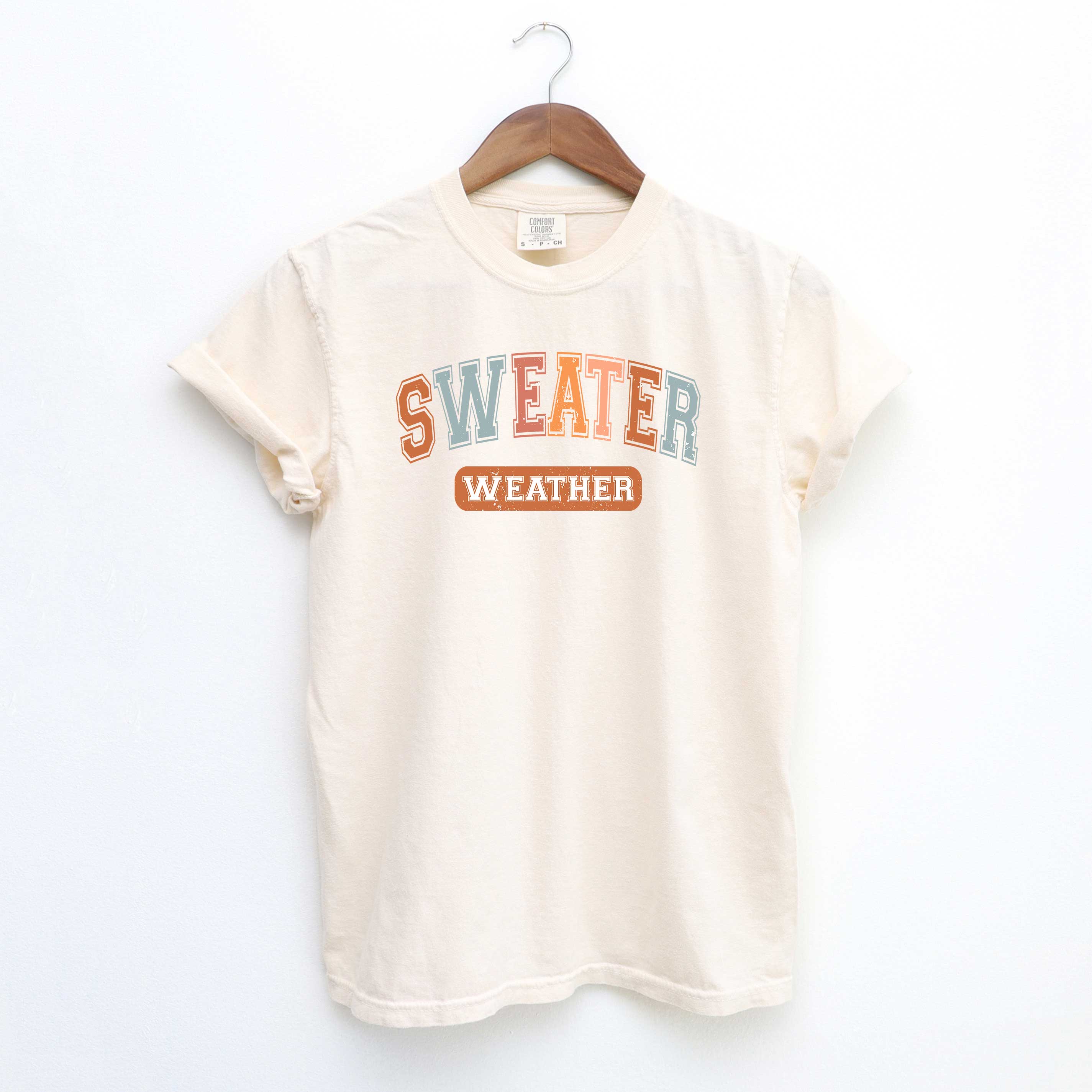 Varsity Sweater Weather | Garment Dyed Tee