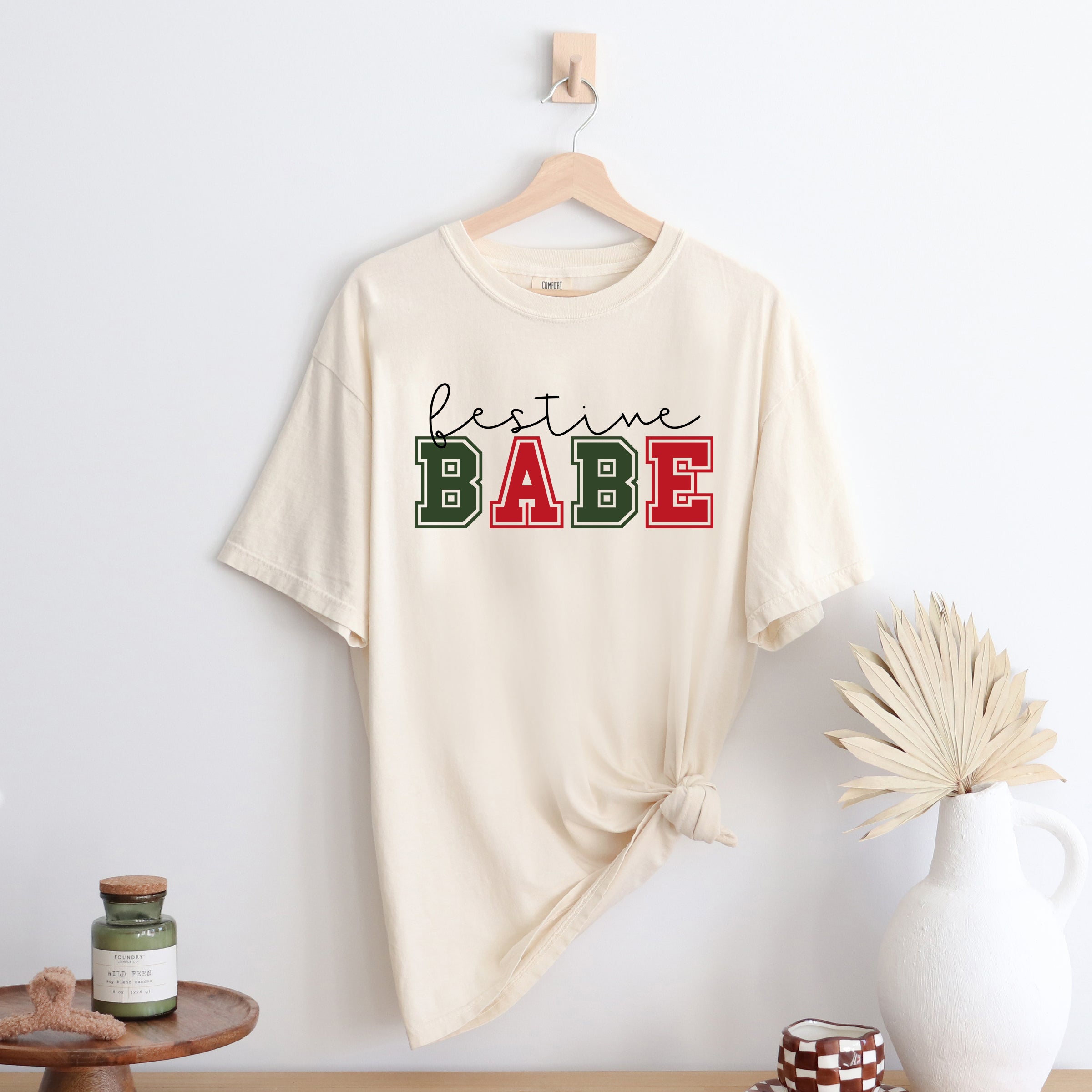 Festive Babe  | Garment Dyed Tee