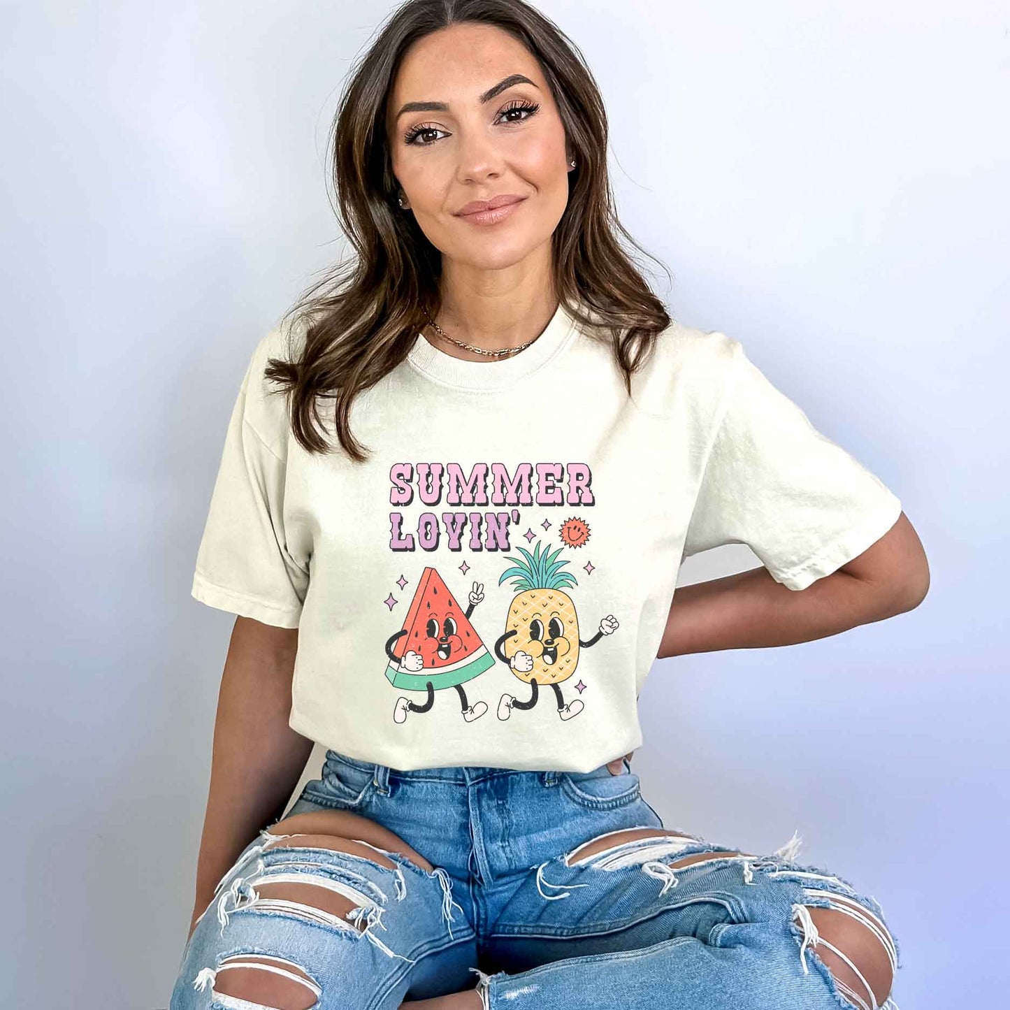Summer Lovin' Fruit | Garment Dyed Short Sleeve Tee