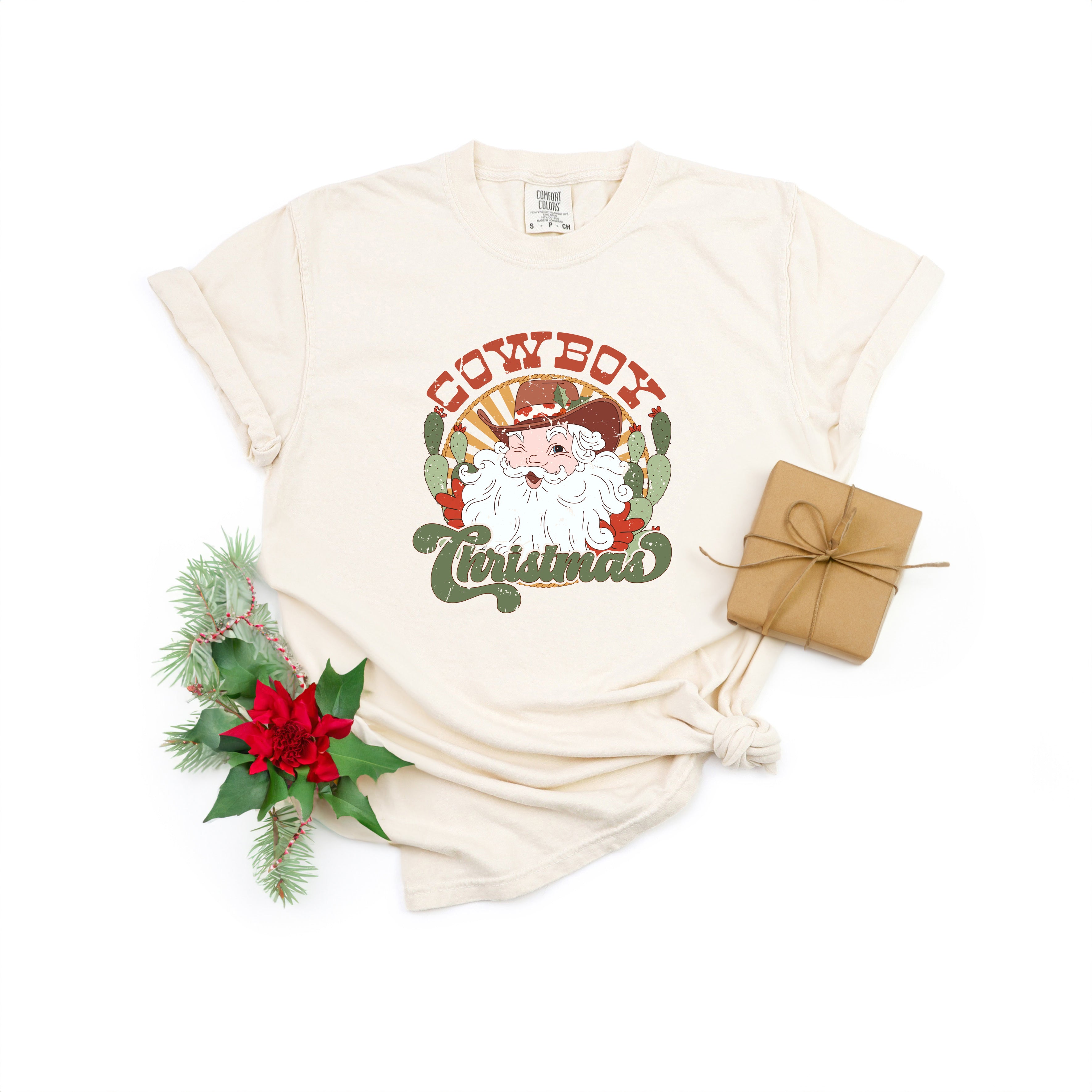 Cowboy Christmas | Garment Dyed Tee