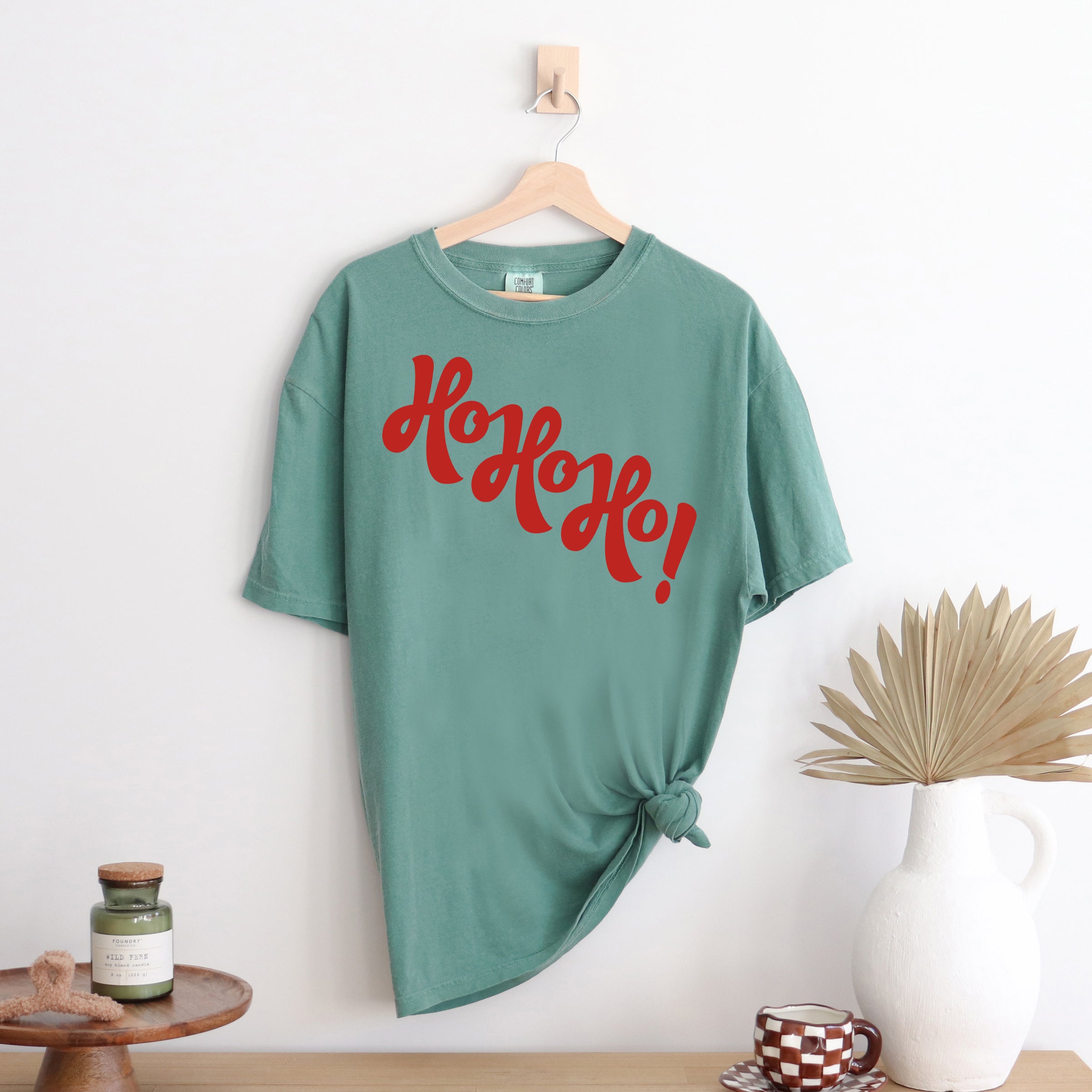 Diagonal Ho Ho Ho | Garment Dyed Tee