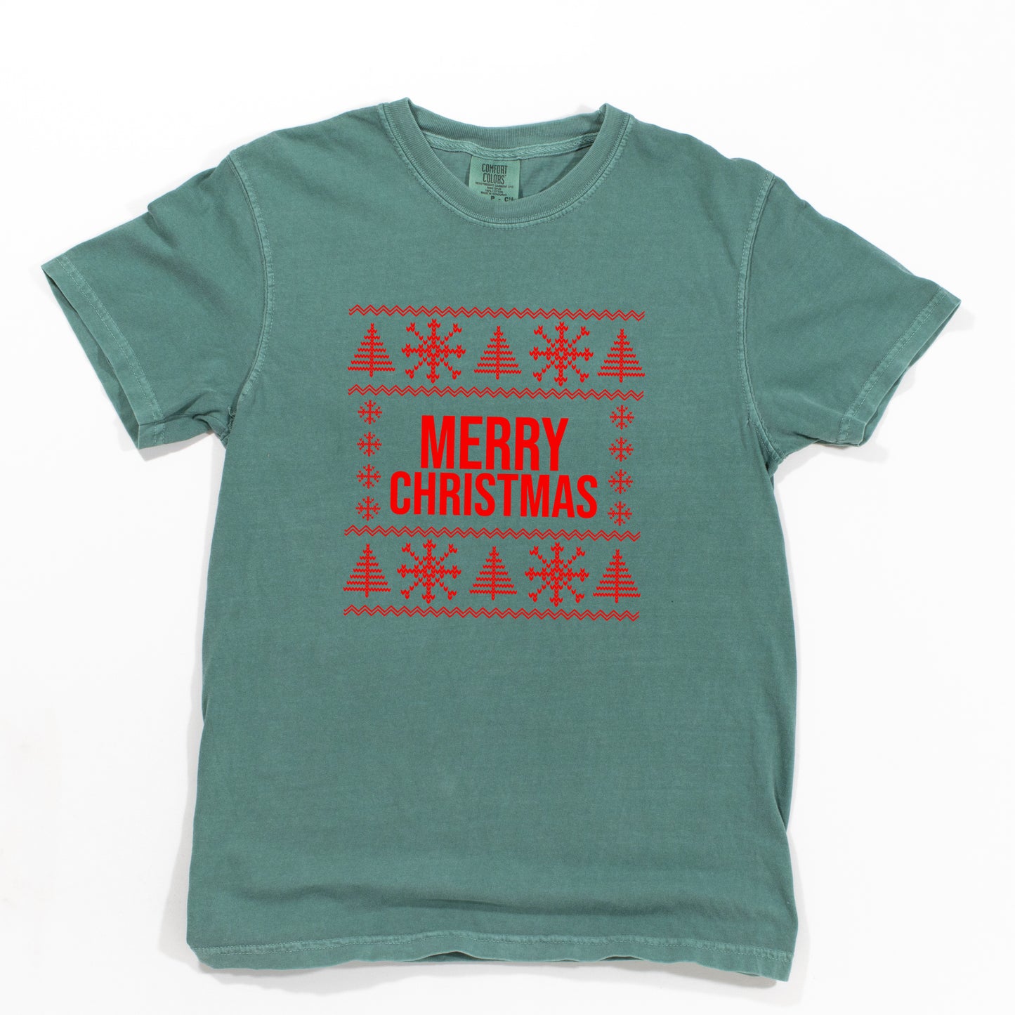 Merry Christmas Sweater | Garment Dyed Tee