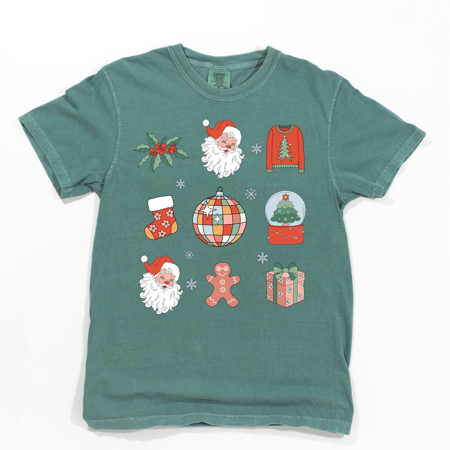 Christmas Collage | Garment Dyed Tee