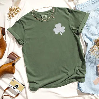 Embroidered Clover | Garment Dyed Tee