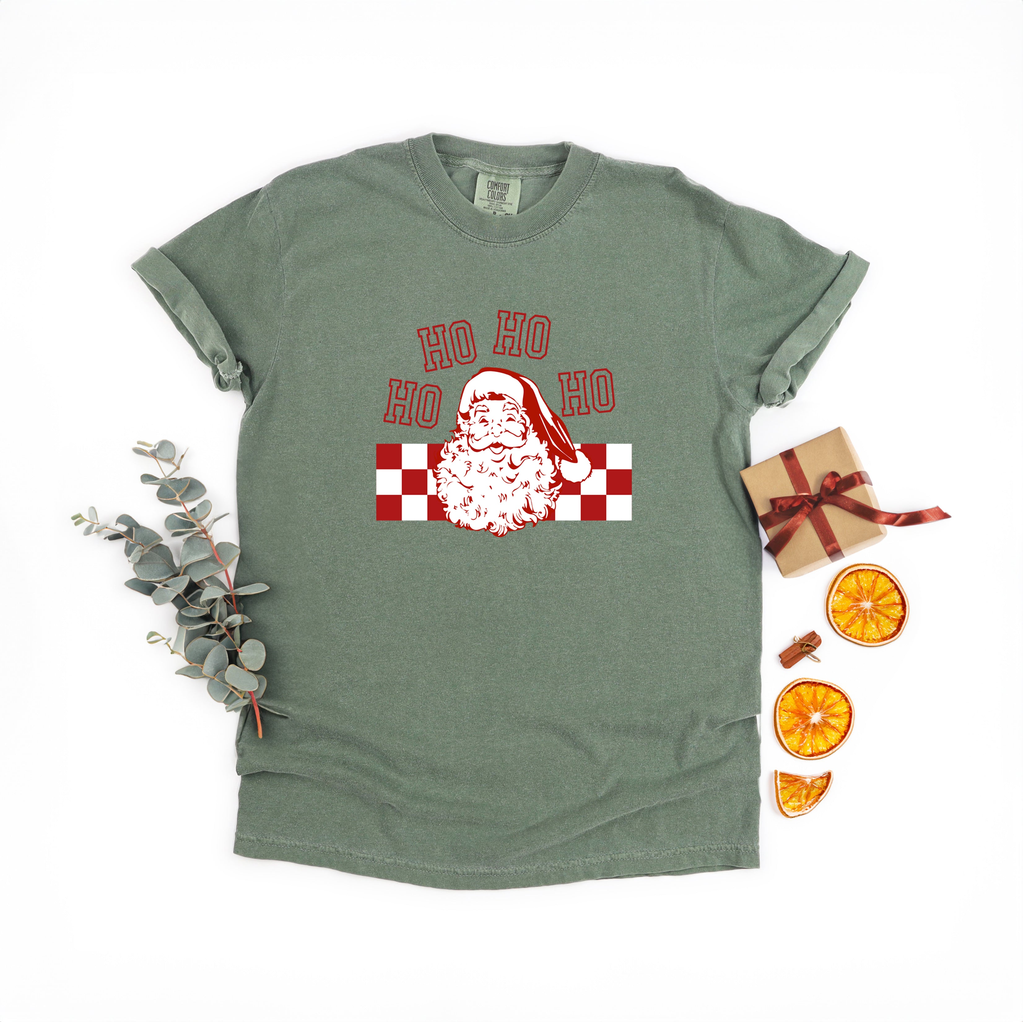 Ho Ho Ho Checkered | Garment Dyed Tee