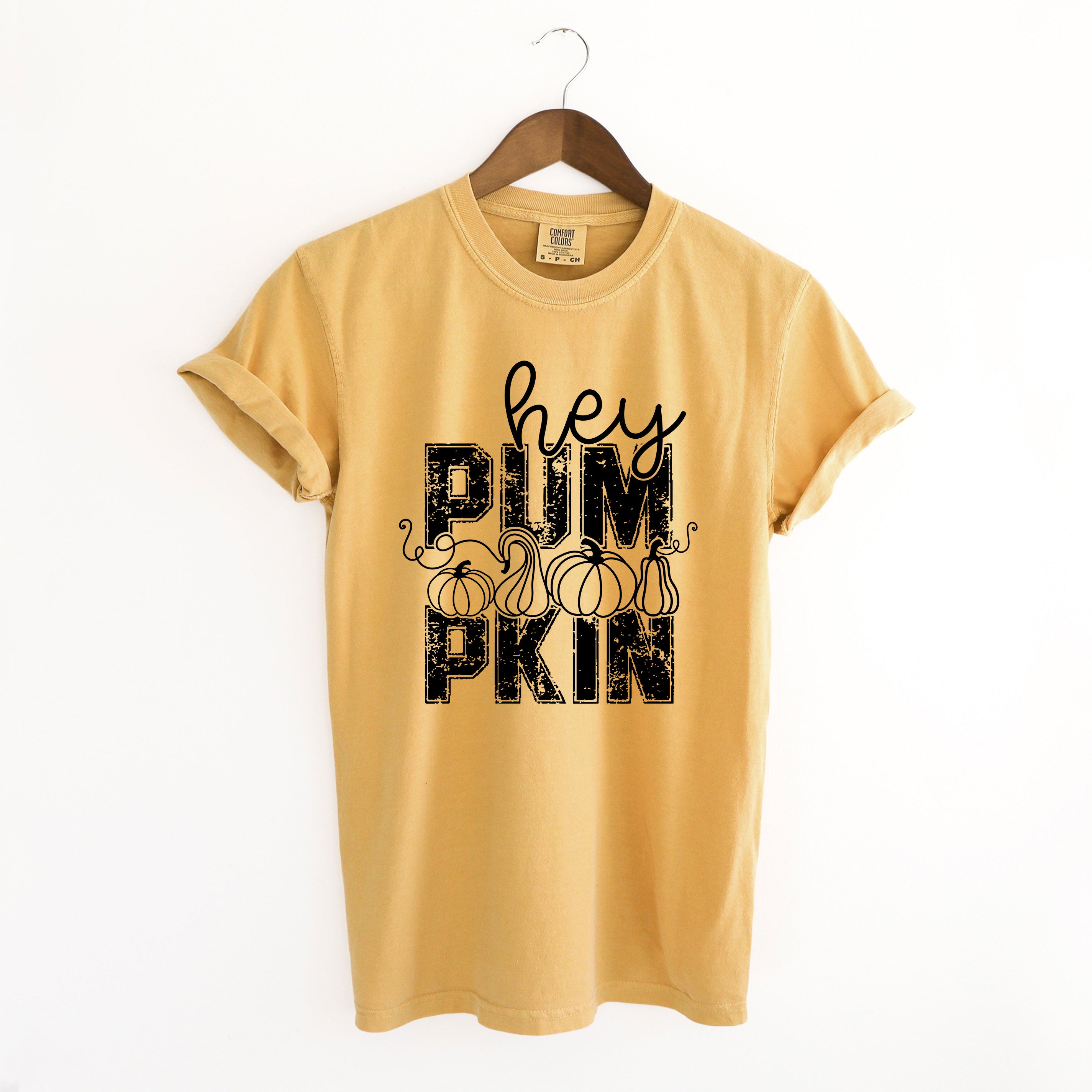 Hey Pumpkin Distressed | Garment Dyed Tee